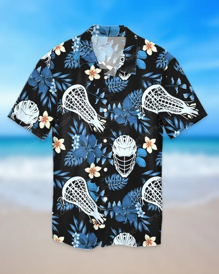 Lacrosse - Lacrosse Tropical Hawaiian Shirt/ Summer gift/ Hawaiian Shirts for Men/ Aloha Beach Shirt