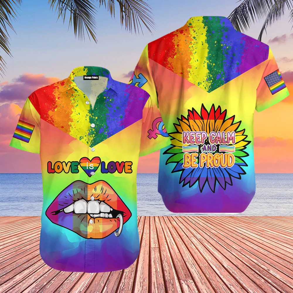 LGBT Love Is Love Hawaiian Shirt/ LGBT shirt/ Lesbian shirt/ gay shirt