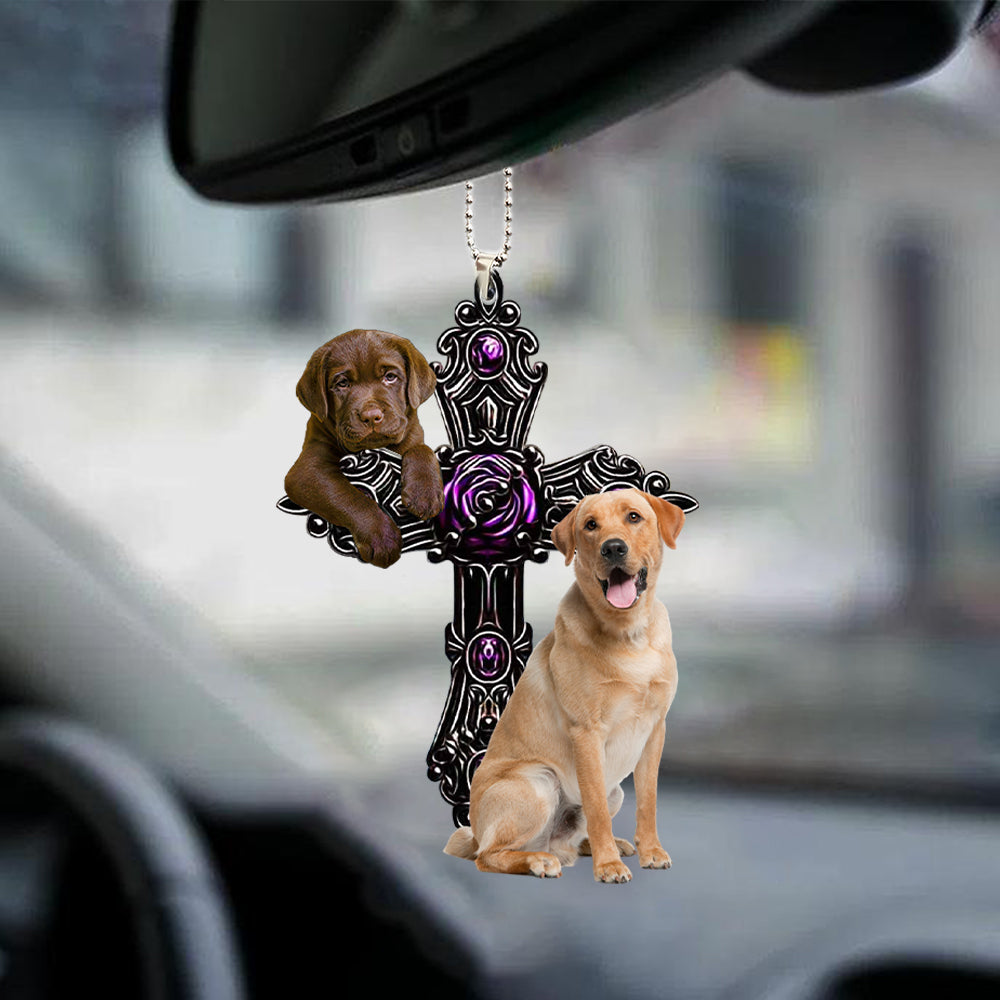 Labrador Retriever Pray For God Car Hanging Ornament Dog Pray For God Ornaments Coolspod