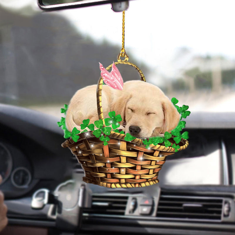 Labrador retriever Ornaments/ Dog Sleeping Lucky Ornaments For Cars