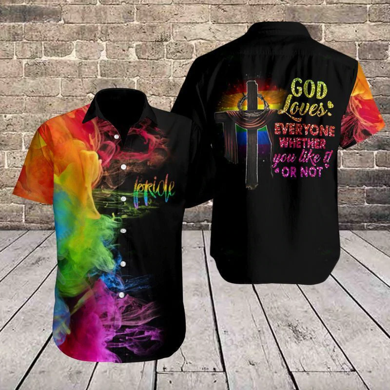 Dragon Rainbow Hawaiian Shirt For Pride Month History/ Gift For Gay Man/ Lesbian Pride Gift