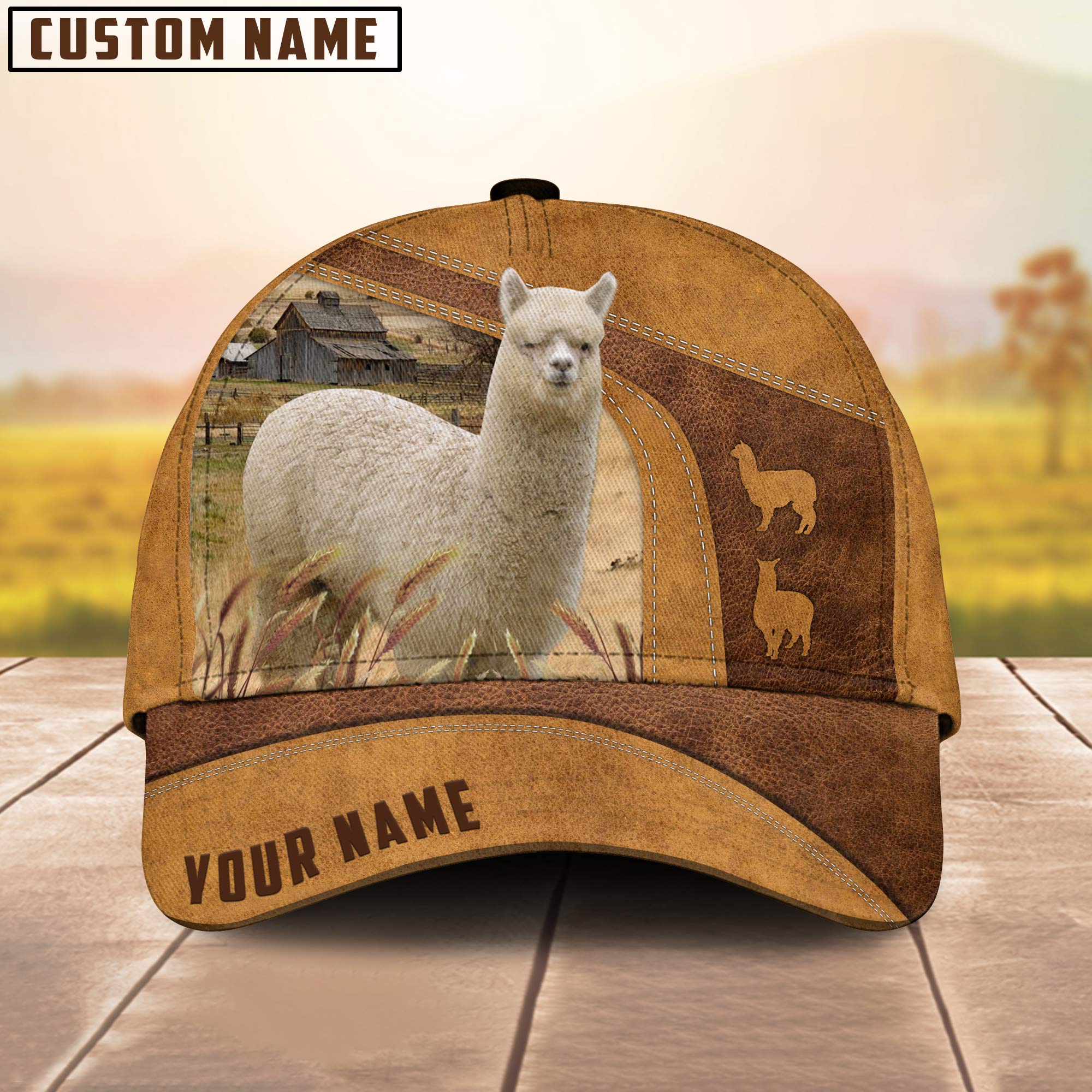 Customized Lhama Cap / Lhama Hat/ Farm Baseball Hat/ Cap Hat For Farmer Farm Lover