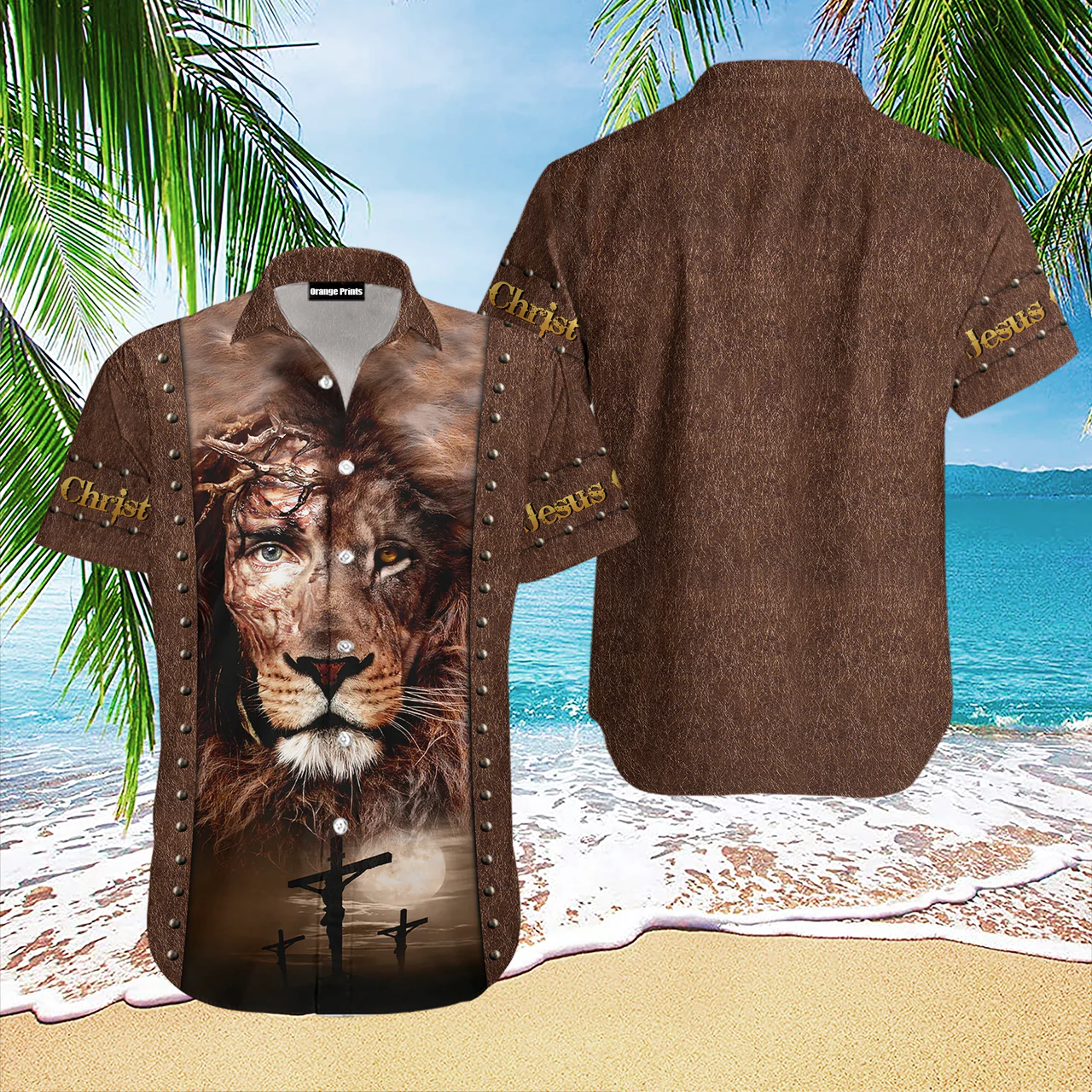 Lion Jesus Aloha Hawaiian Shirts For Men and Women