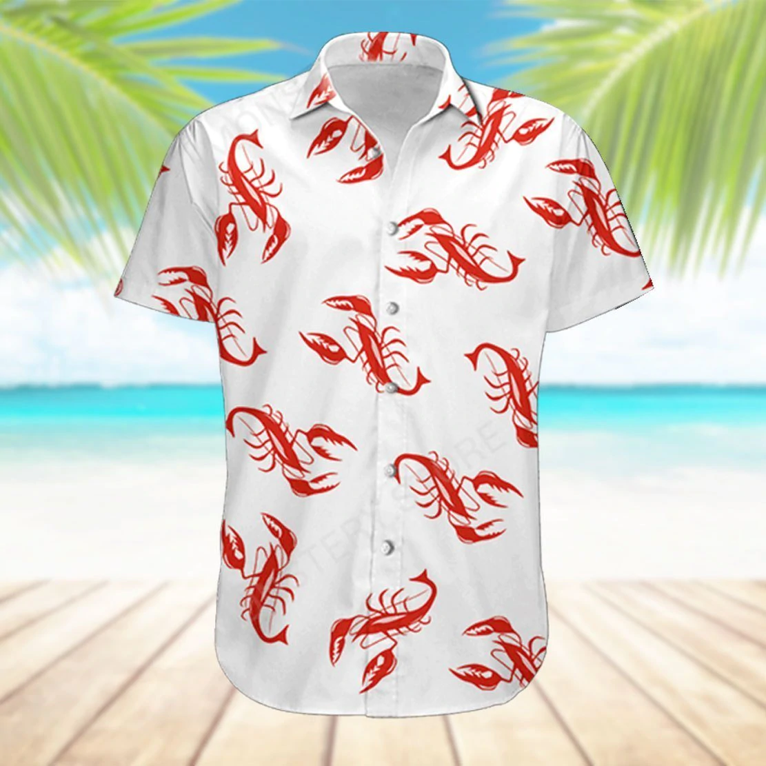 Lobster Kramer Seinfeld Hawaiian Shirt/ lobster shirt/ Kramer lobster shirt