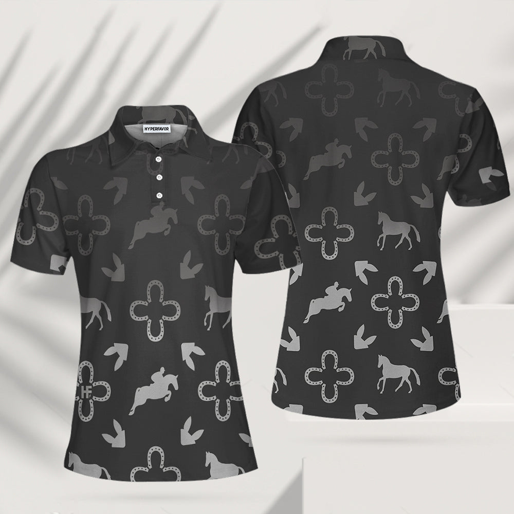 Luxury Equestrian Shirt For Women Short Sleeve Women Polo Shirt Coolspod