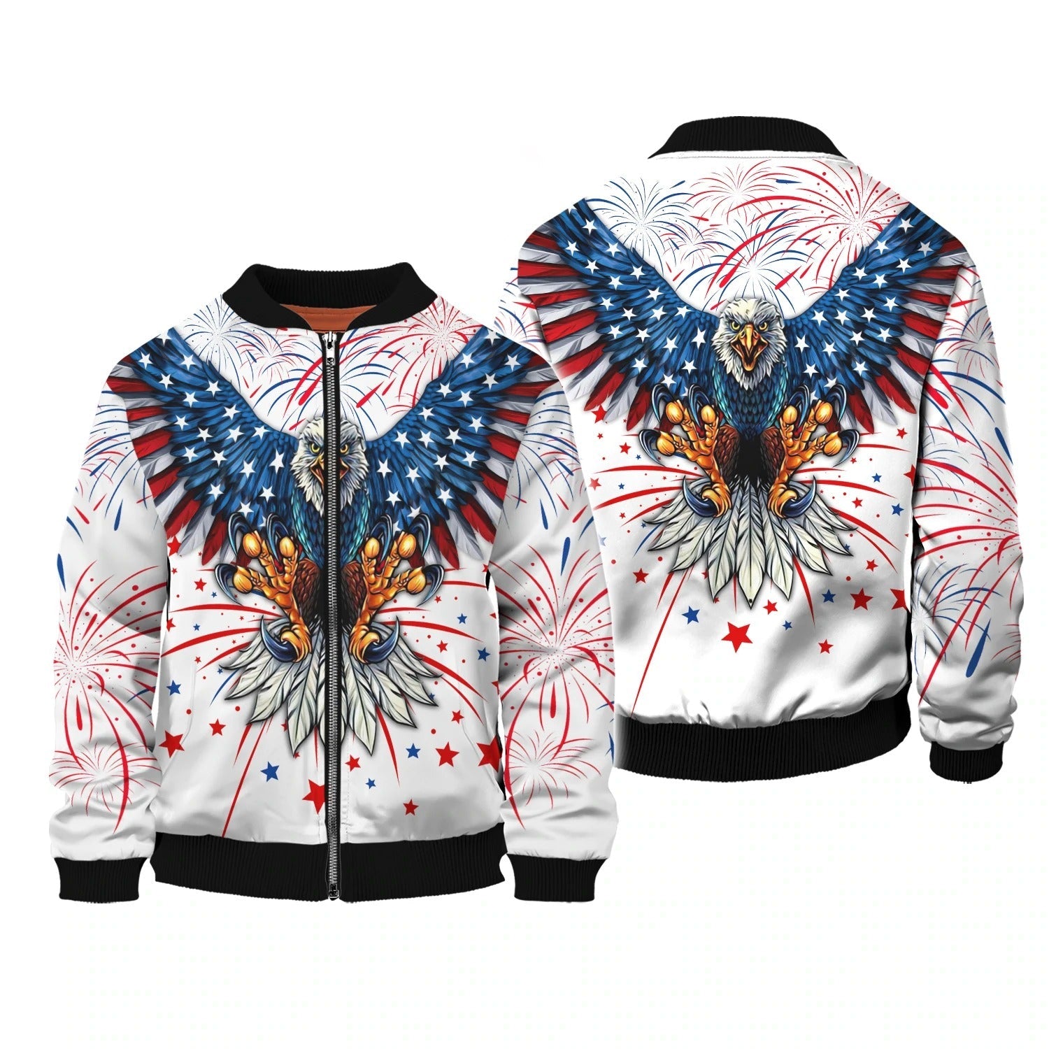 Independence Day Is Coming Ealge 3D All Over Printed T Shirt 3D Bomber Hoodie For 4Th July Pride American