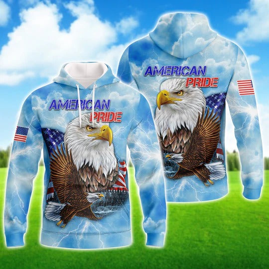 Independence American 3D Full Print T Shirt 3D Hoodie For 4Th Of July Pride American
