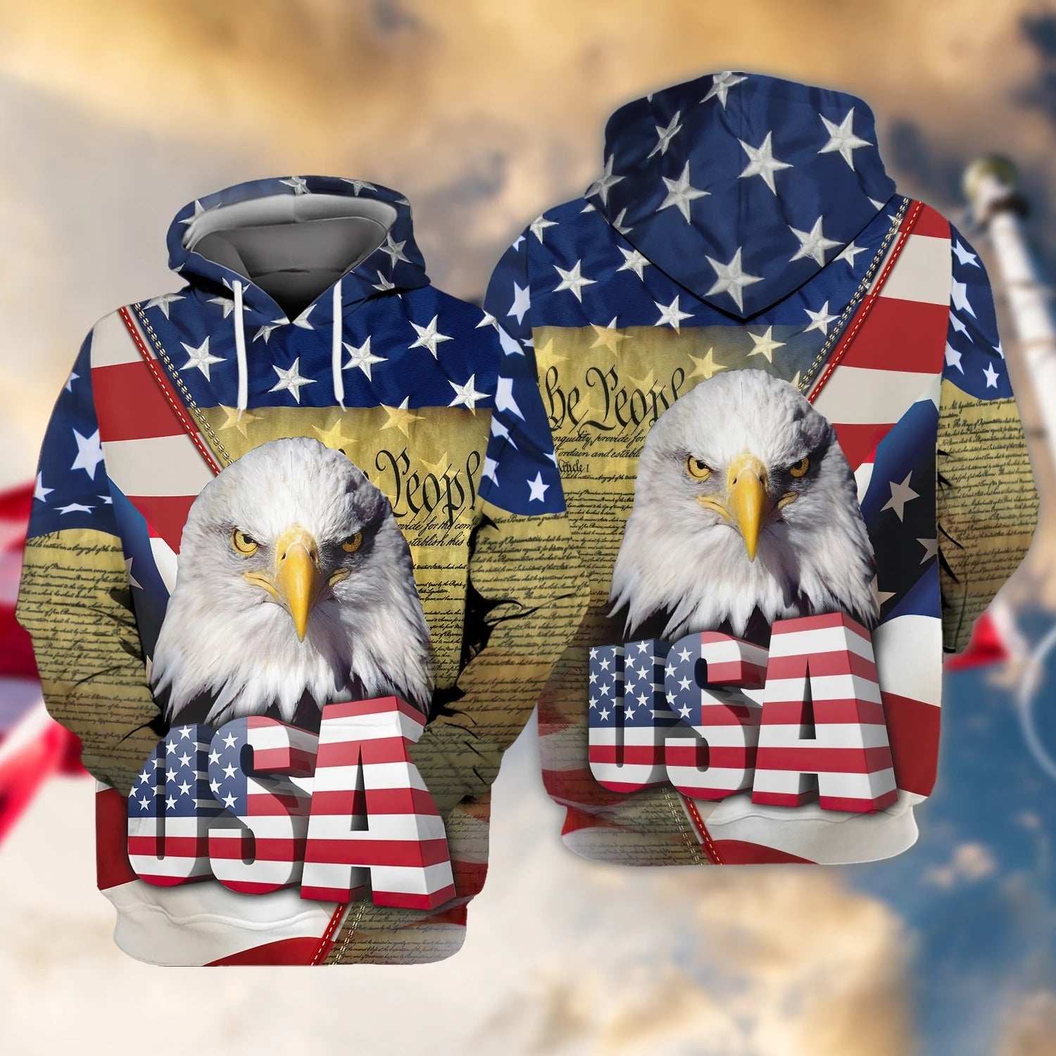 Eagle American Hawaiian Shirt - Independence Day Is Coming 3D All Over Print Tee Shirt/ 4Th July Shirts