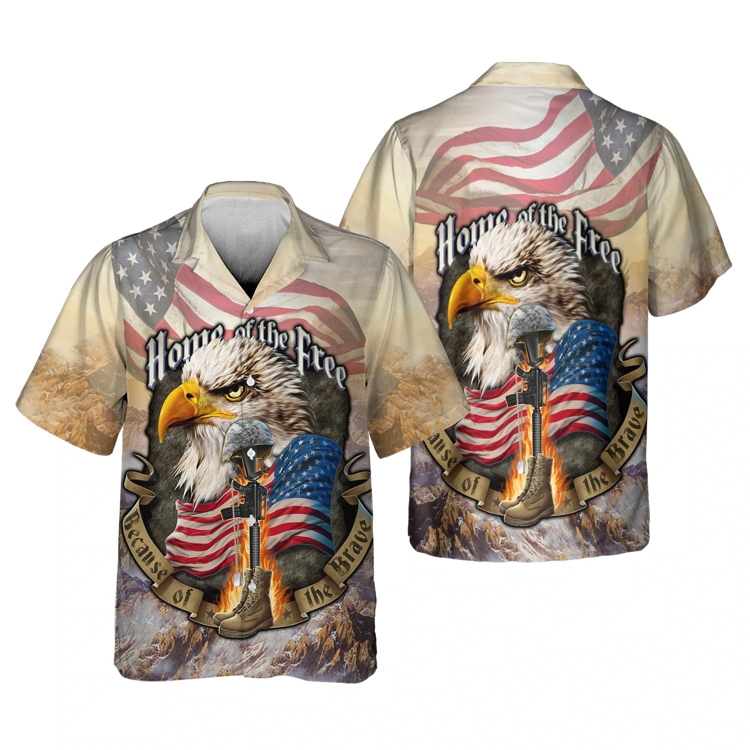 Eagle American Home Of The Free 3D T Shirt 4Th Of July 3D Hoodie Independence Day Is Coming Hawaiian Shirt