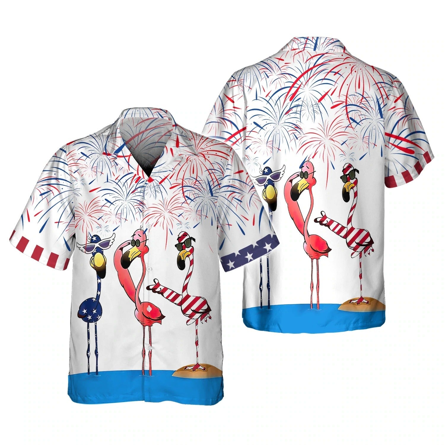 Independence Day Is Coming Flamingo 3D All Over Printing Shirts Bomber 3D Hoodie Pride American Strong