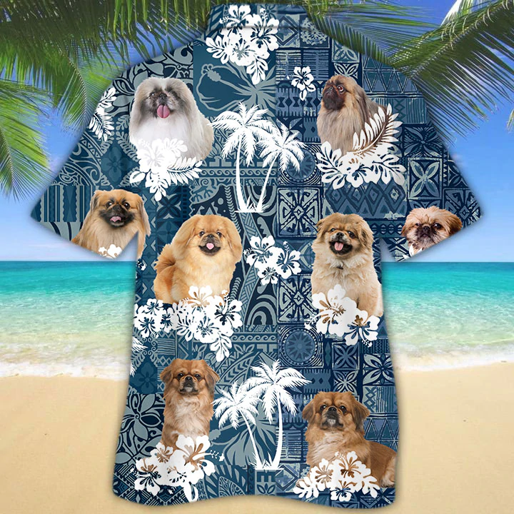 Pekingese Hawaiian Shirt