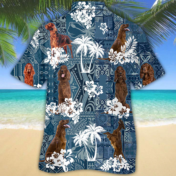 Irish Setter Hawaiian Shirt new
