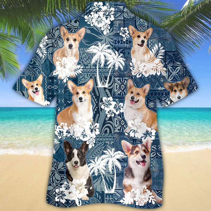 Pembroke Welsh Corgi Hawaiian Shirt