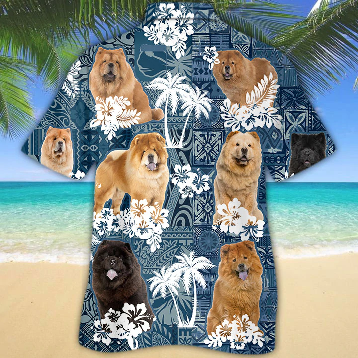 Chow Chow Hawaiian Shirt/ Dog Summer Aloha Hawaiian Shirt for Men/ Women