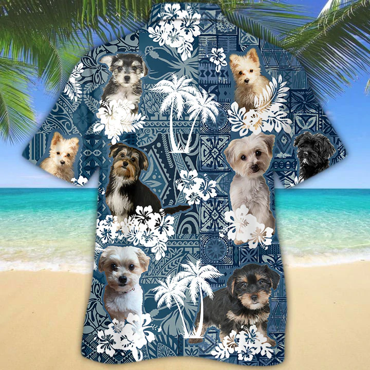 Morkie Hawaiian Shirt