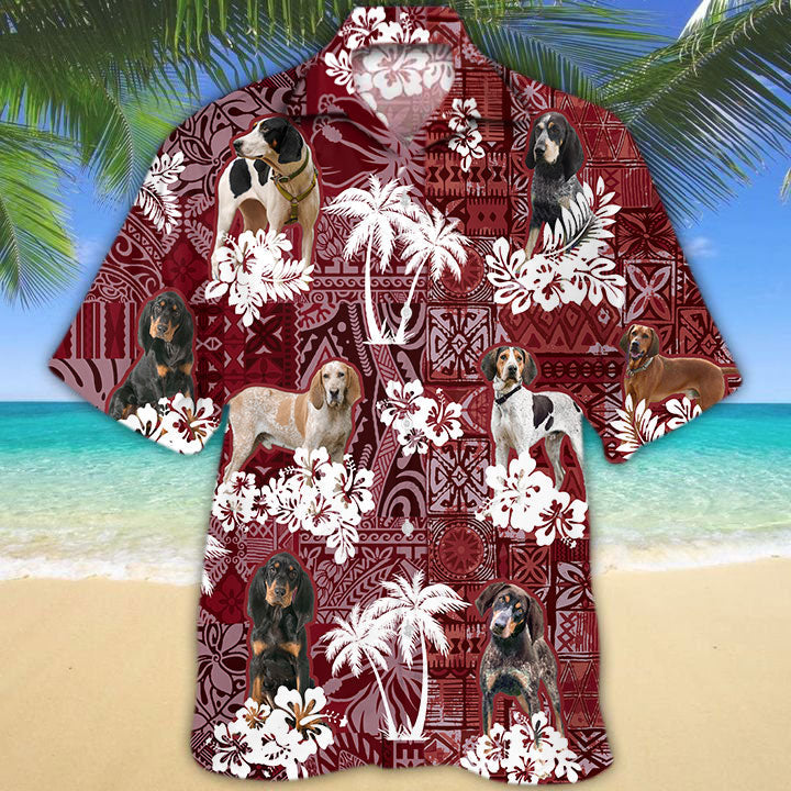 Coonhound Hawaiian Shirt/ Coospod Hawaiian Shirt Full Size Men Women