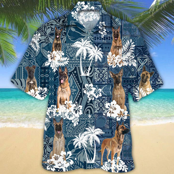 Belgian Malinois Hawaiian Shirt/ Dog Hawaii Shirt For Summer Travel