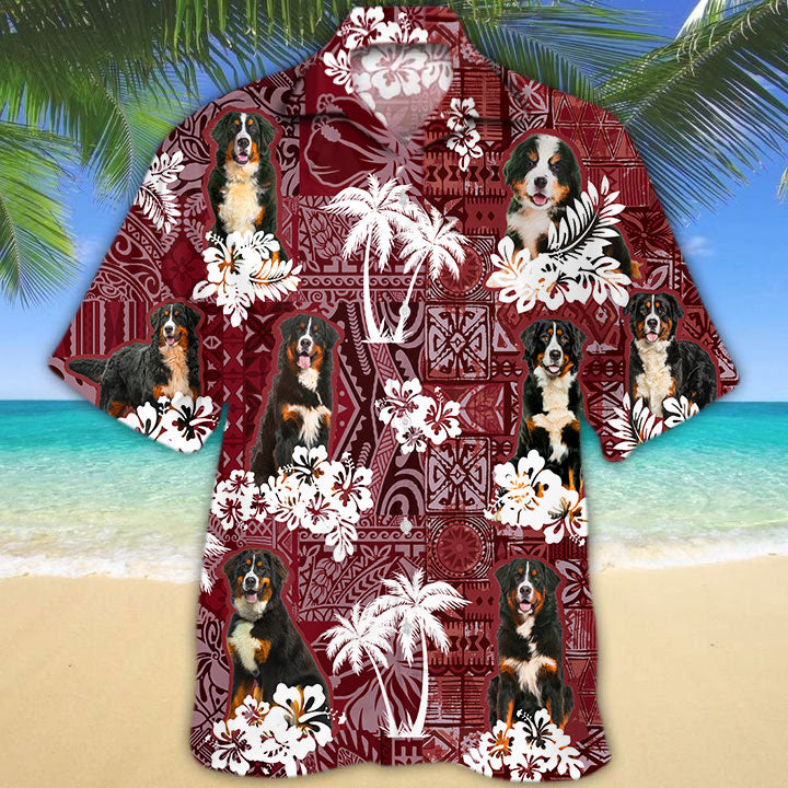Bernese Mountain Hawaiian Shirt/ Animal Hawaiian Shirt For Her Him/ Hawaii Shirts