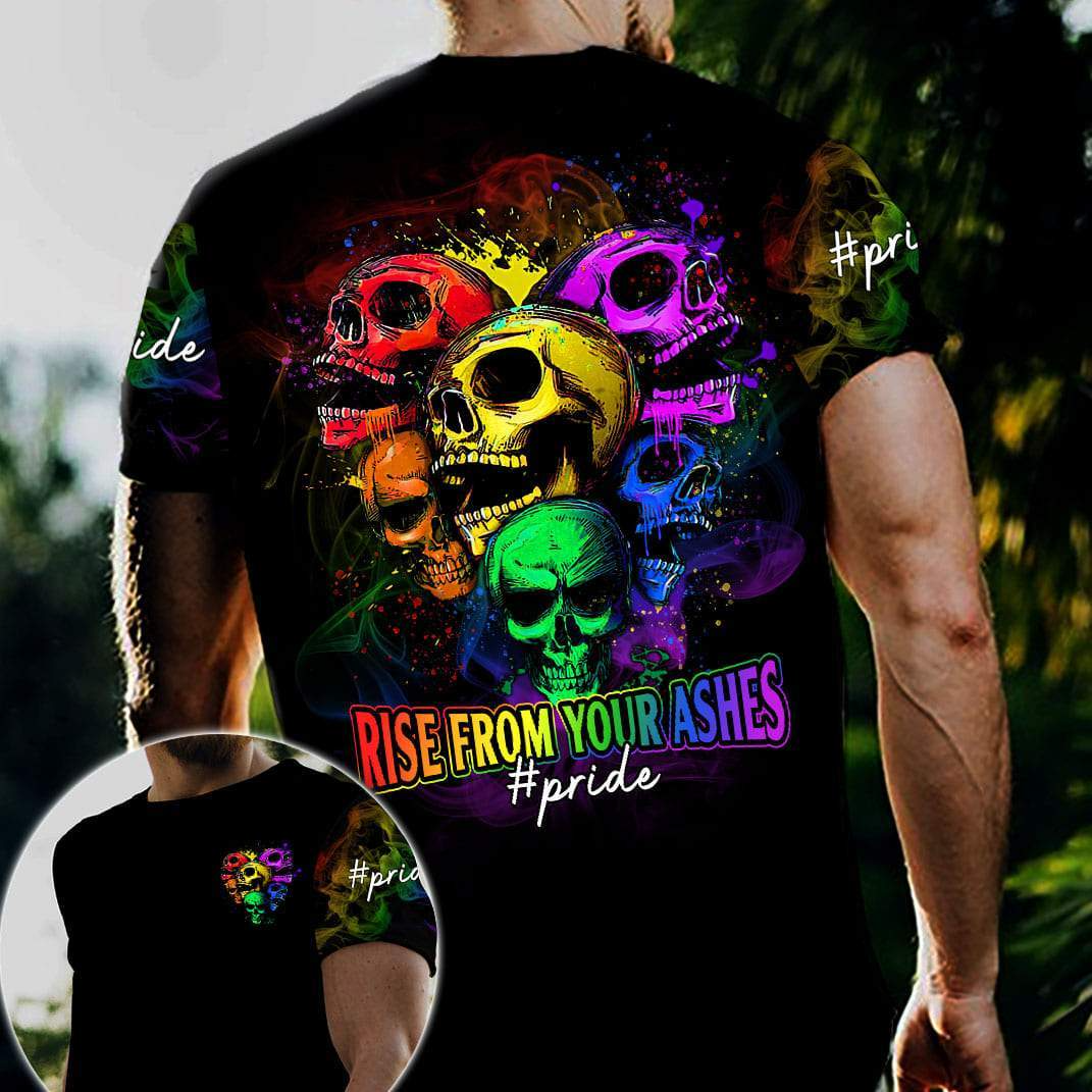 T Shirt Gift For Gay Couple/ Gift For Lesbian Couple/ LGBT Pride Rise From Your Ashes/ Gay Pride Shirt