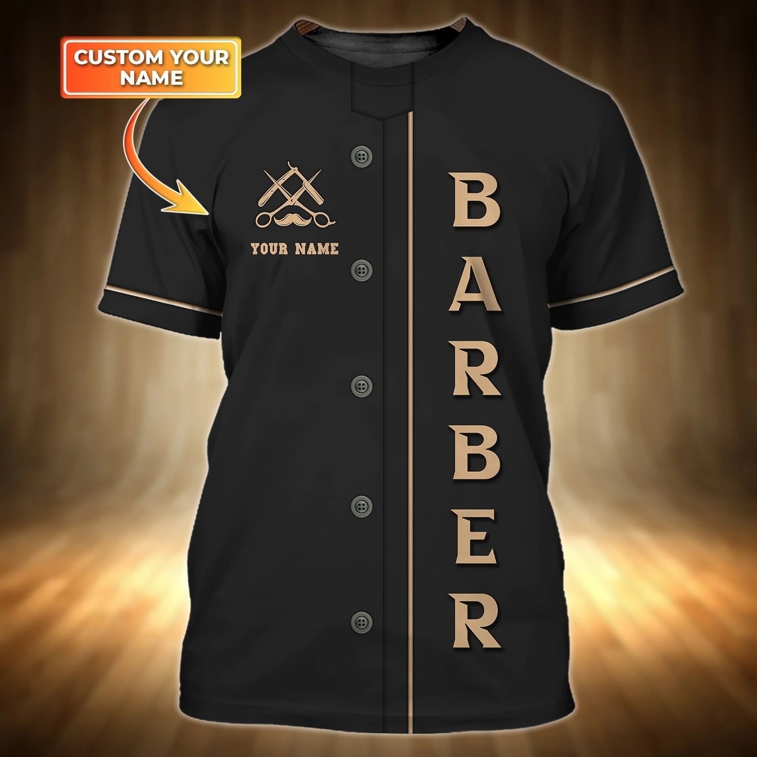 Personalized 3D All Over Print Barber Shirt/ Present To A Professional Barber/ Gift To A Barber Friend