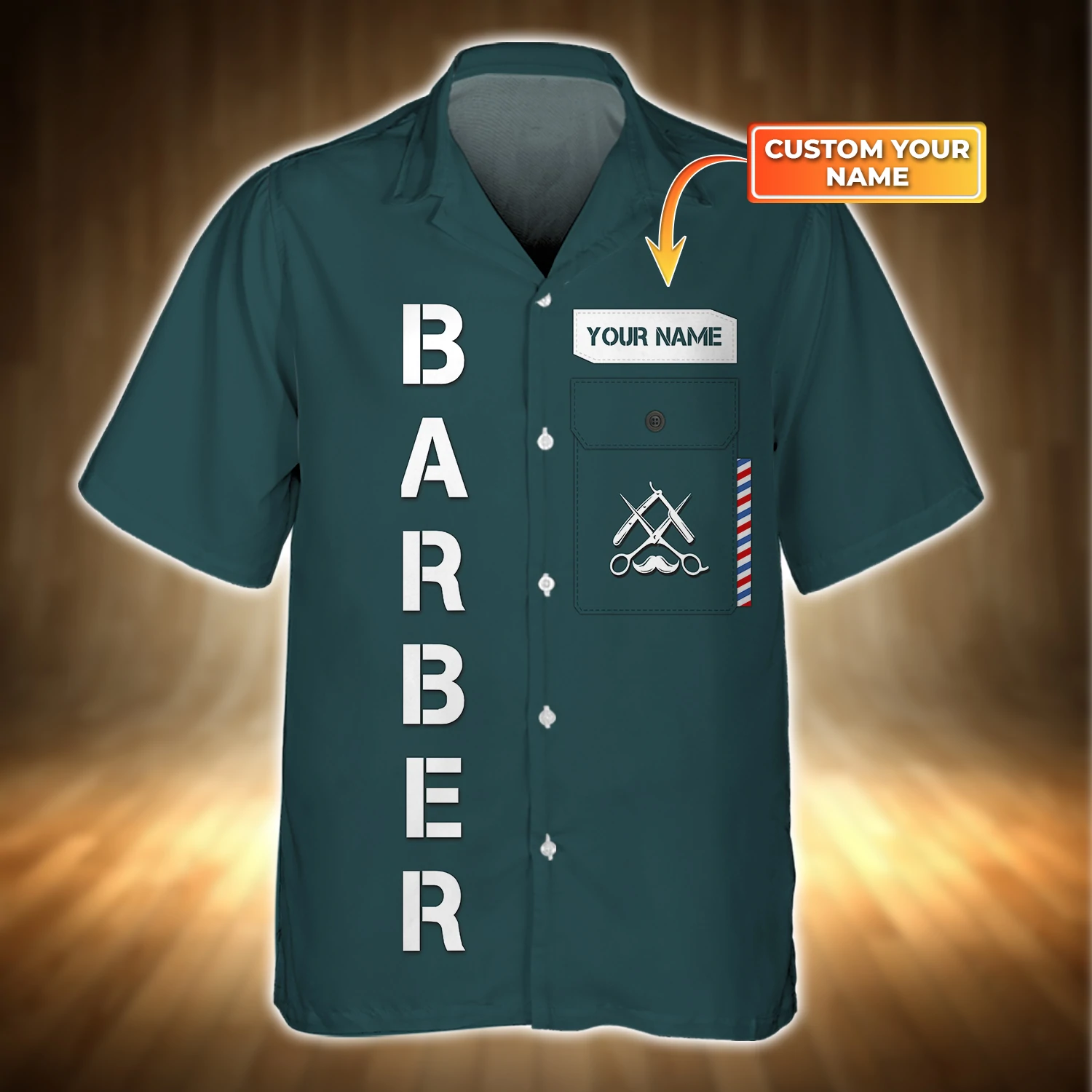 Barber Shop hawaiian shirt new/ Barber gift/ Gift For Hair Dresser/ Salon 3D shirt