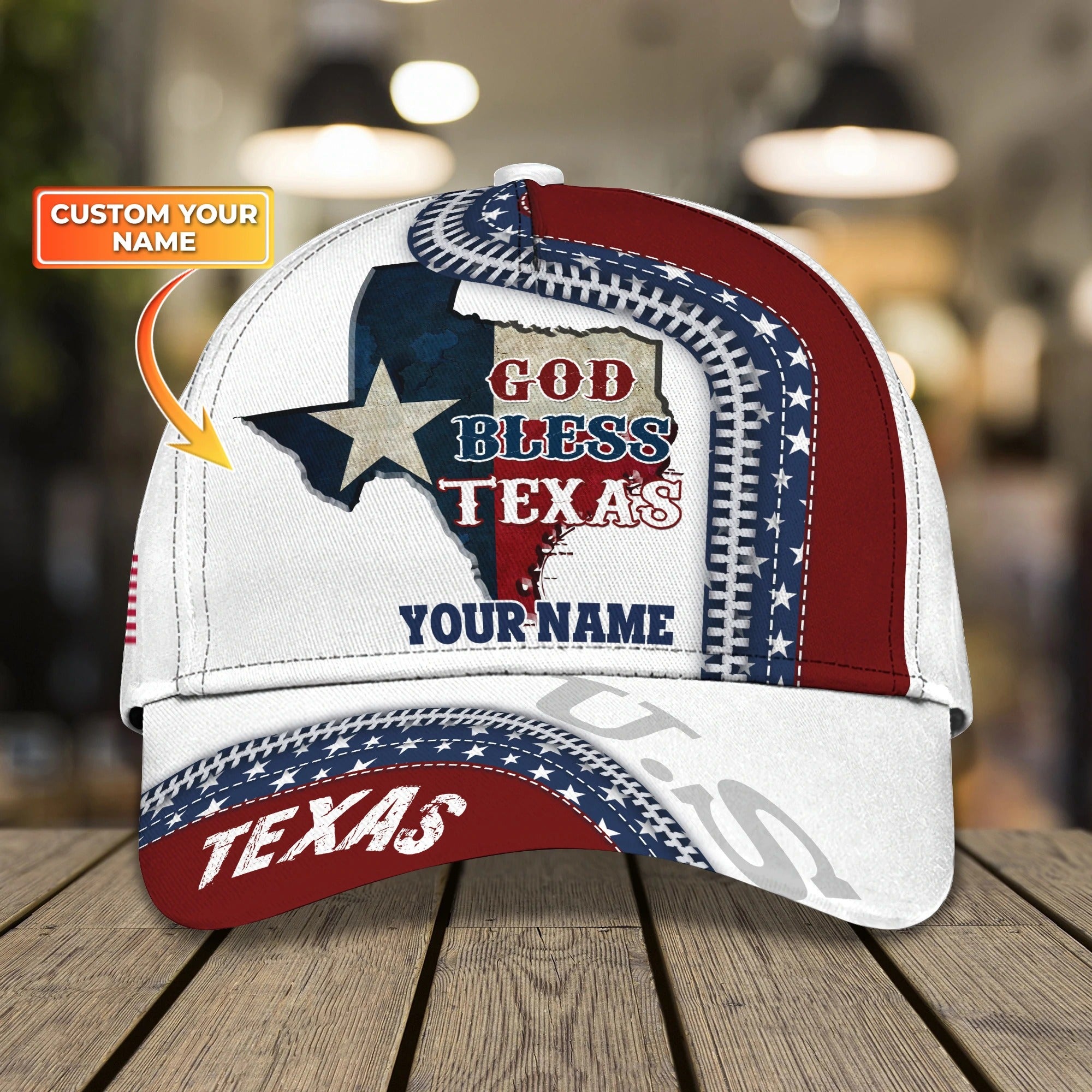 Customized 3D Full Printed Baseball Cap Pray For Texas/ Texas Baseball Cap/ Texas Classic Cap