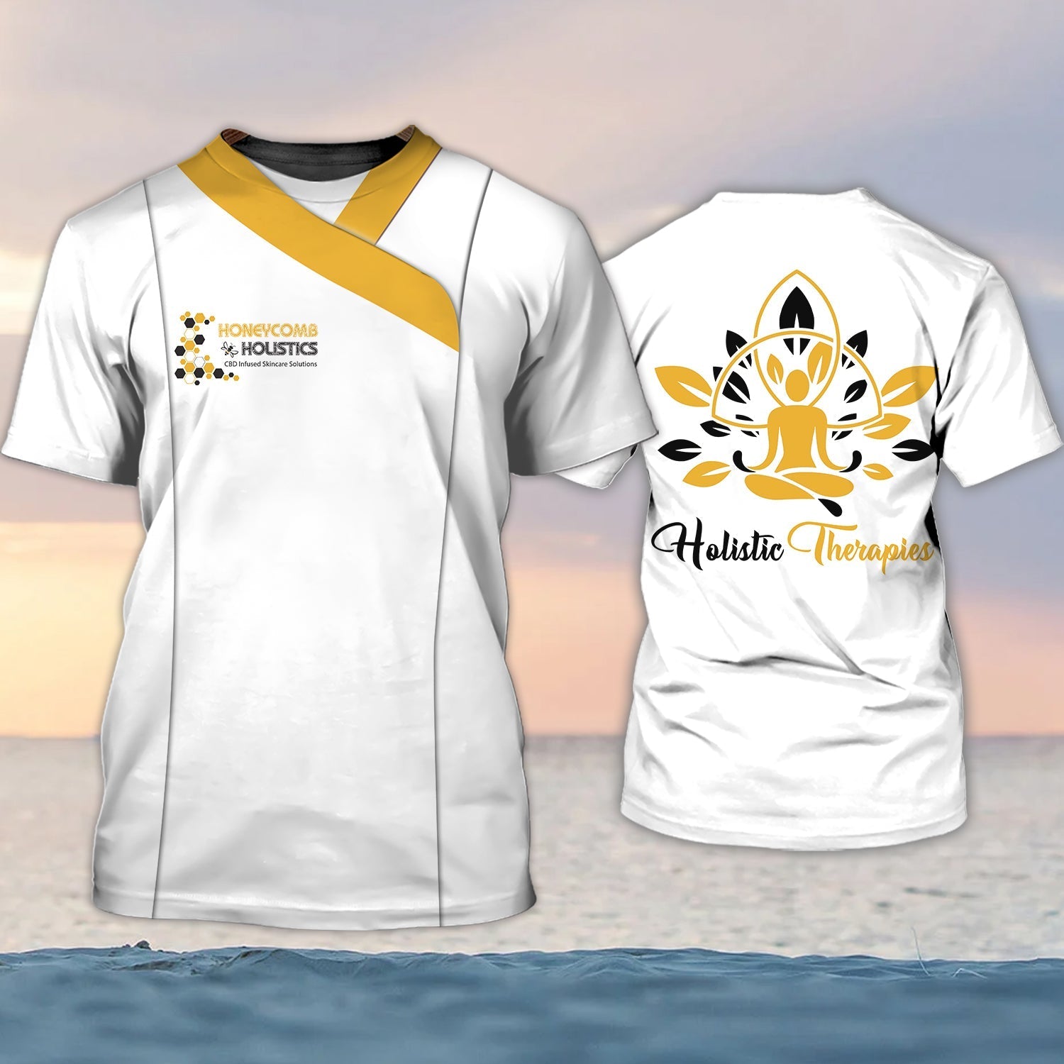 Honeycomb Holistics 3D All Over Printed T Shirt Gift For Holistics