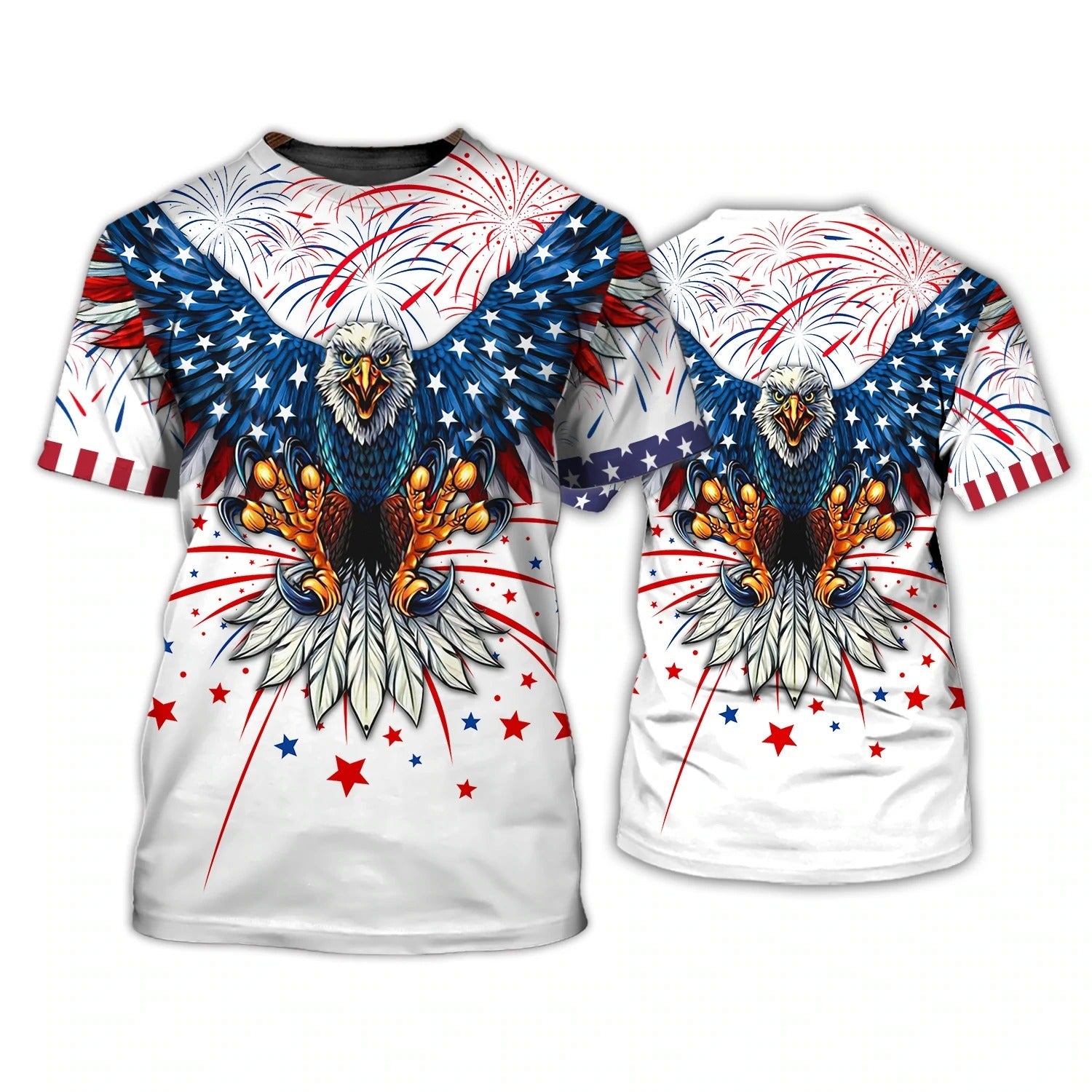 Independence Day Is Coming Ealge 3D All Over Printed T Shirt 3D Bomber Hoodie For 4Th July Pride American
