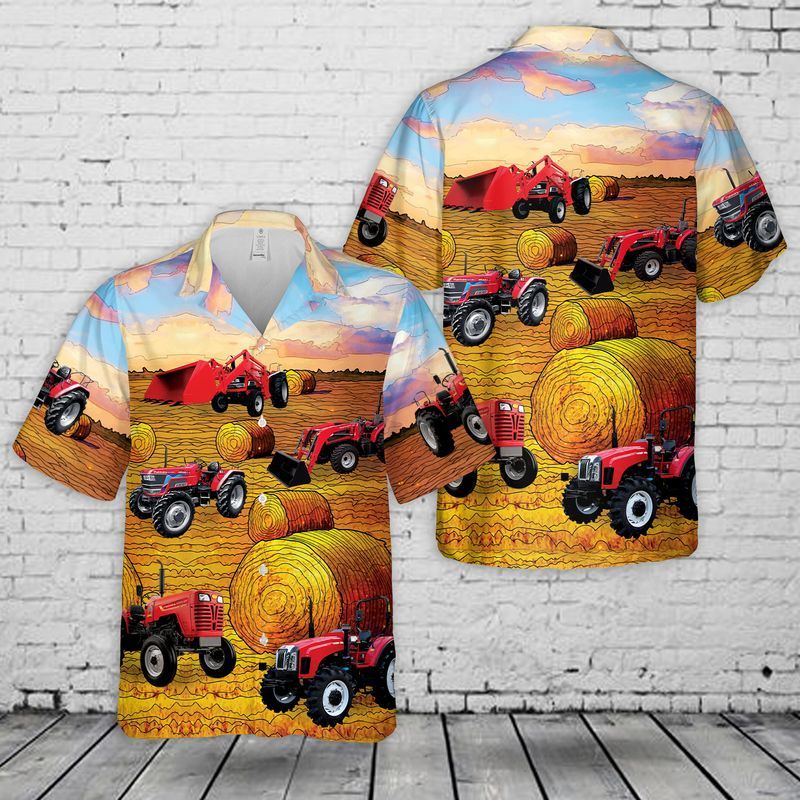 Mahindra Tractors USA Hawaiian Shirt/ Farm hawaiian shirt