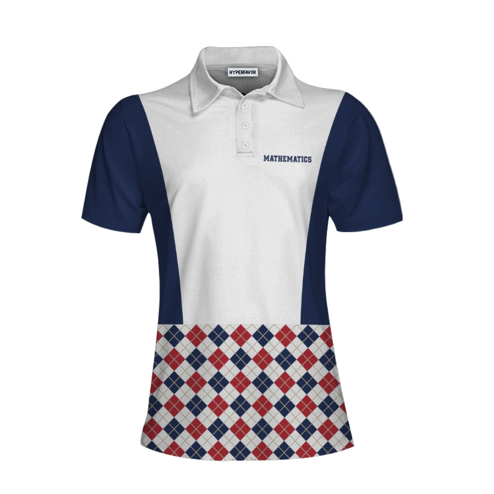 Math Teacher Workout And Repeat Short Sleeve Women Polo Shirt/ Cool Teacher Shirt For Girls Coolspod