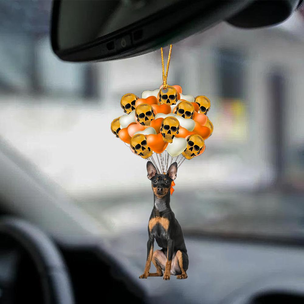 Miniature Pinscher Halloween Car Ornament Dog Ornament For Halloween