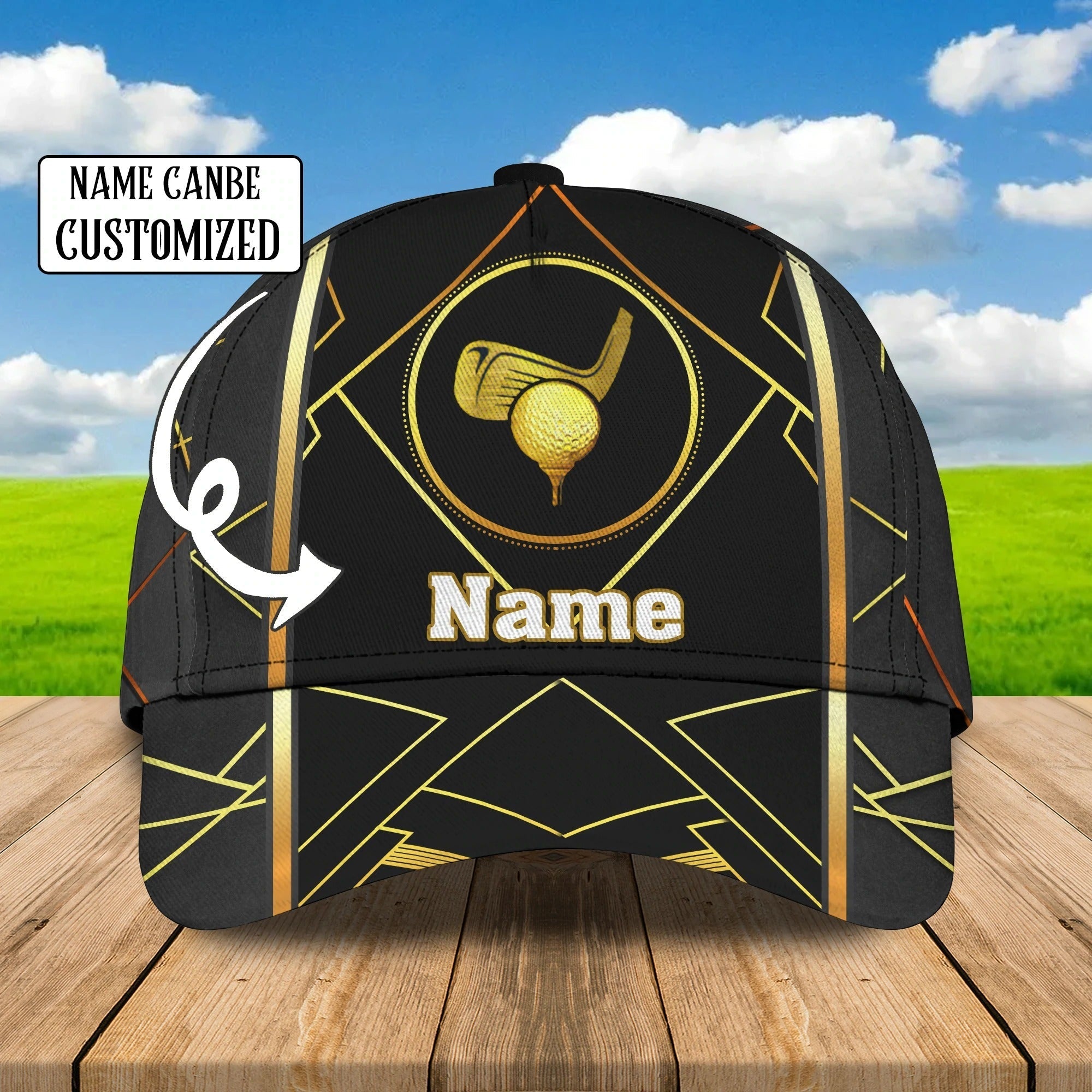 Custom Name 3D Full Priinting Classic Cap For Golfer/ Adult Golfer Cap/ Golf Lovers Cap Hat