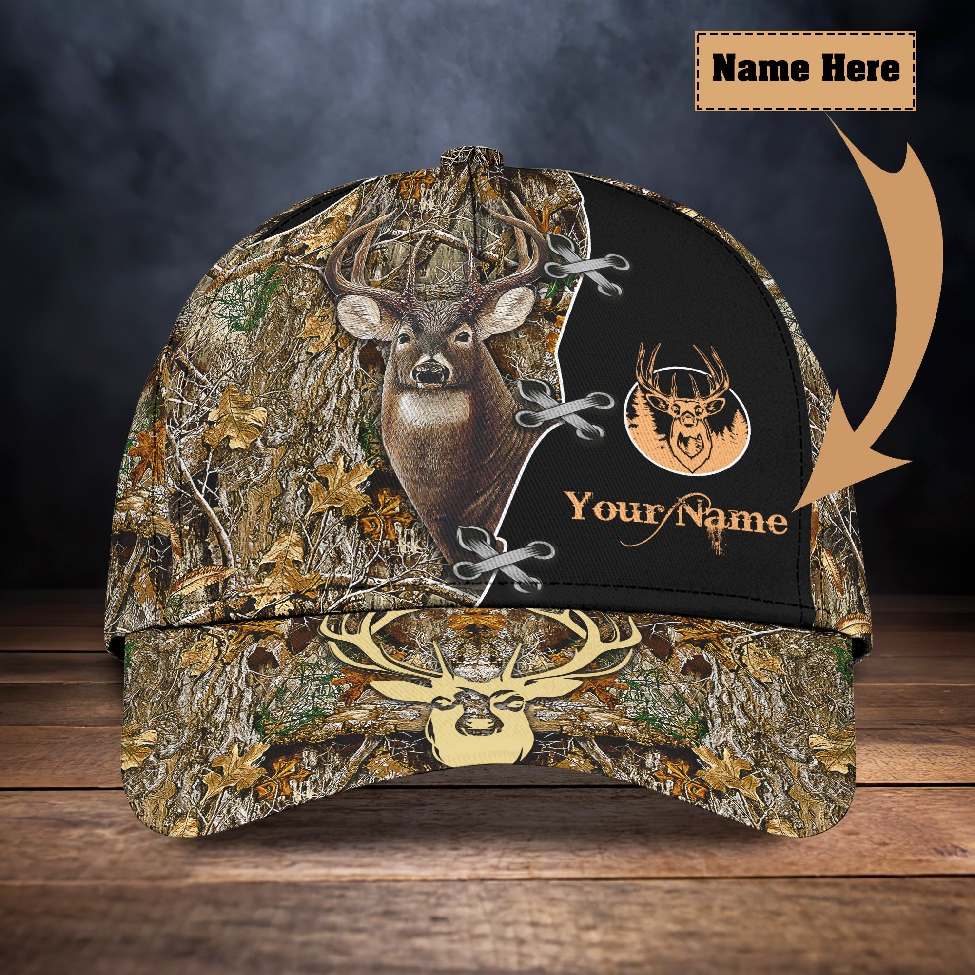 Customized Hunting Cap For Dad/ 3D Full Printed Deer Hunting Hat Cap For Man And Women/ Deer Hunting Cap Hat