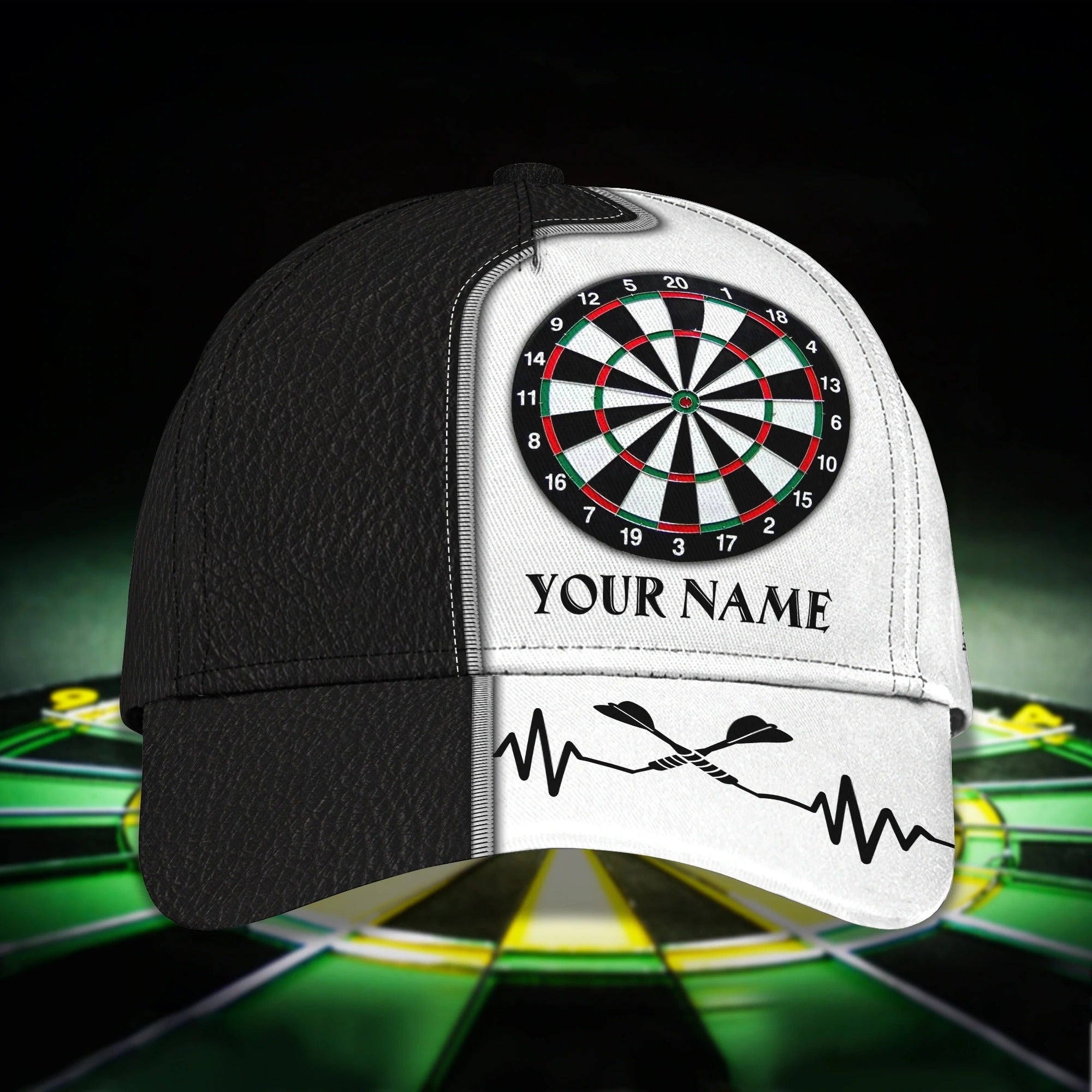 Customized With Name 3D Dart Caps/ Dart Lover Gifts/ Dart Hat Dart Cap For Dart Players