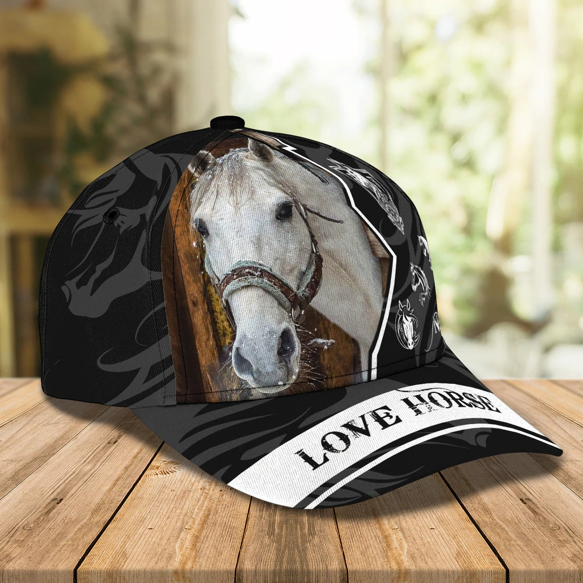 Custom With Name Baseball Full Print Horse Cap For Men And Woman/ Horse Woman Cap Hat/ Horse Lover Gift
