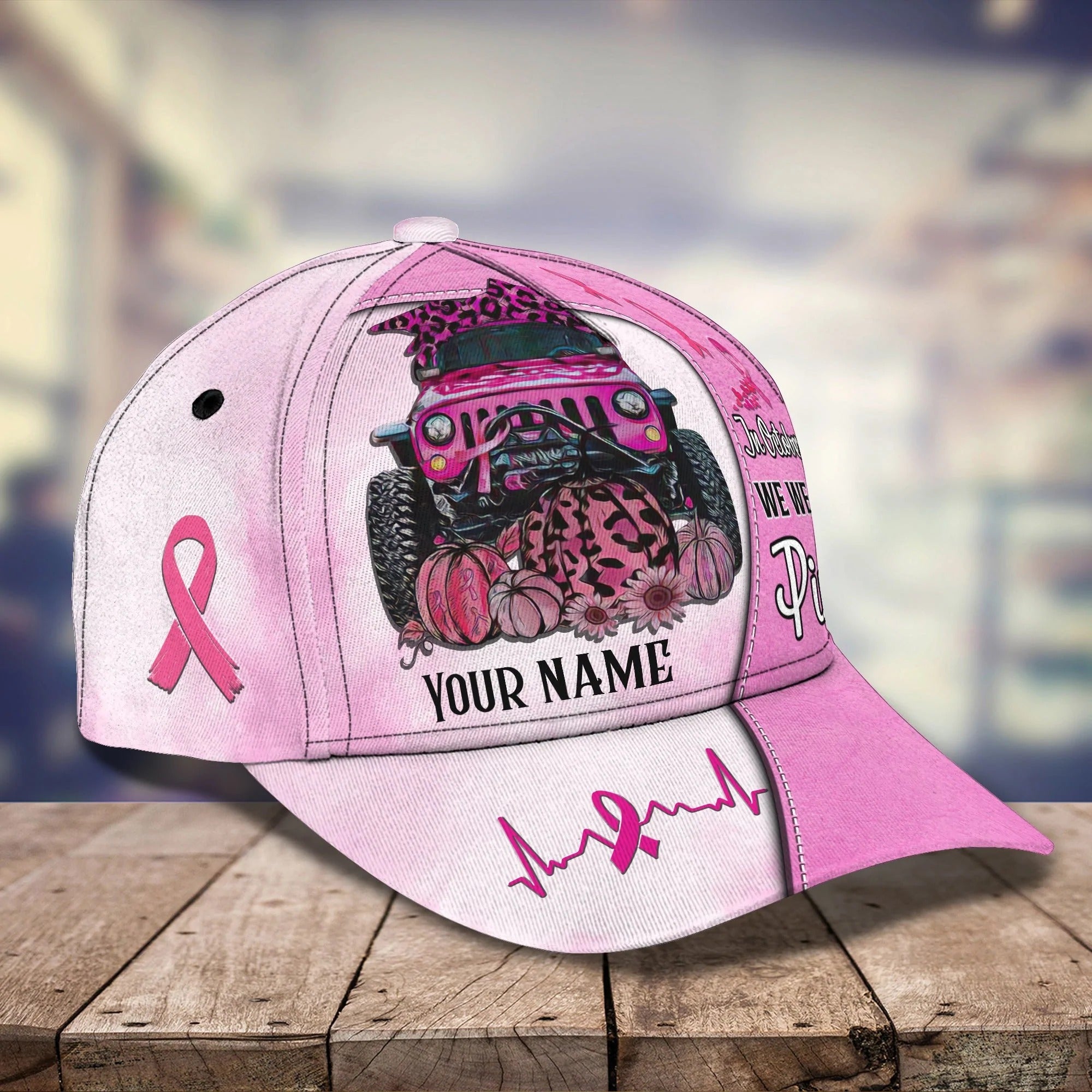 Breast Cancer Awareness Cap Hat/ In October We Wear Pink Baseball Cap Hat