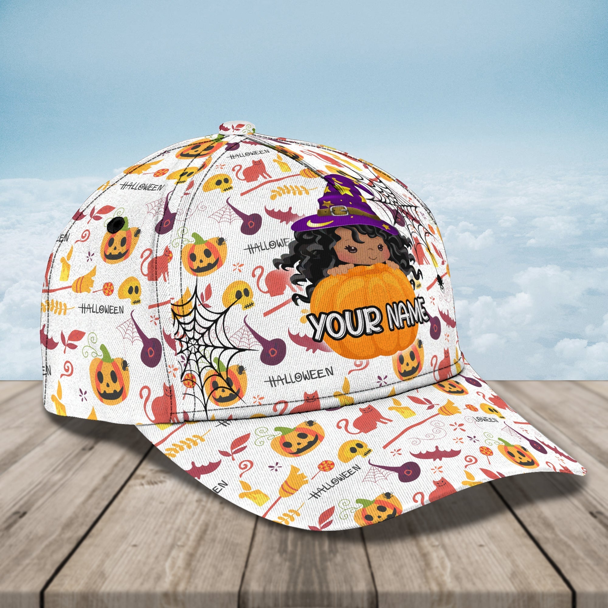 Halloween Crewnecks Hats/ Custom Name Baseball Cap Halloween Gifts For Mimi Mom