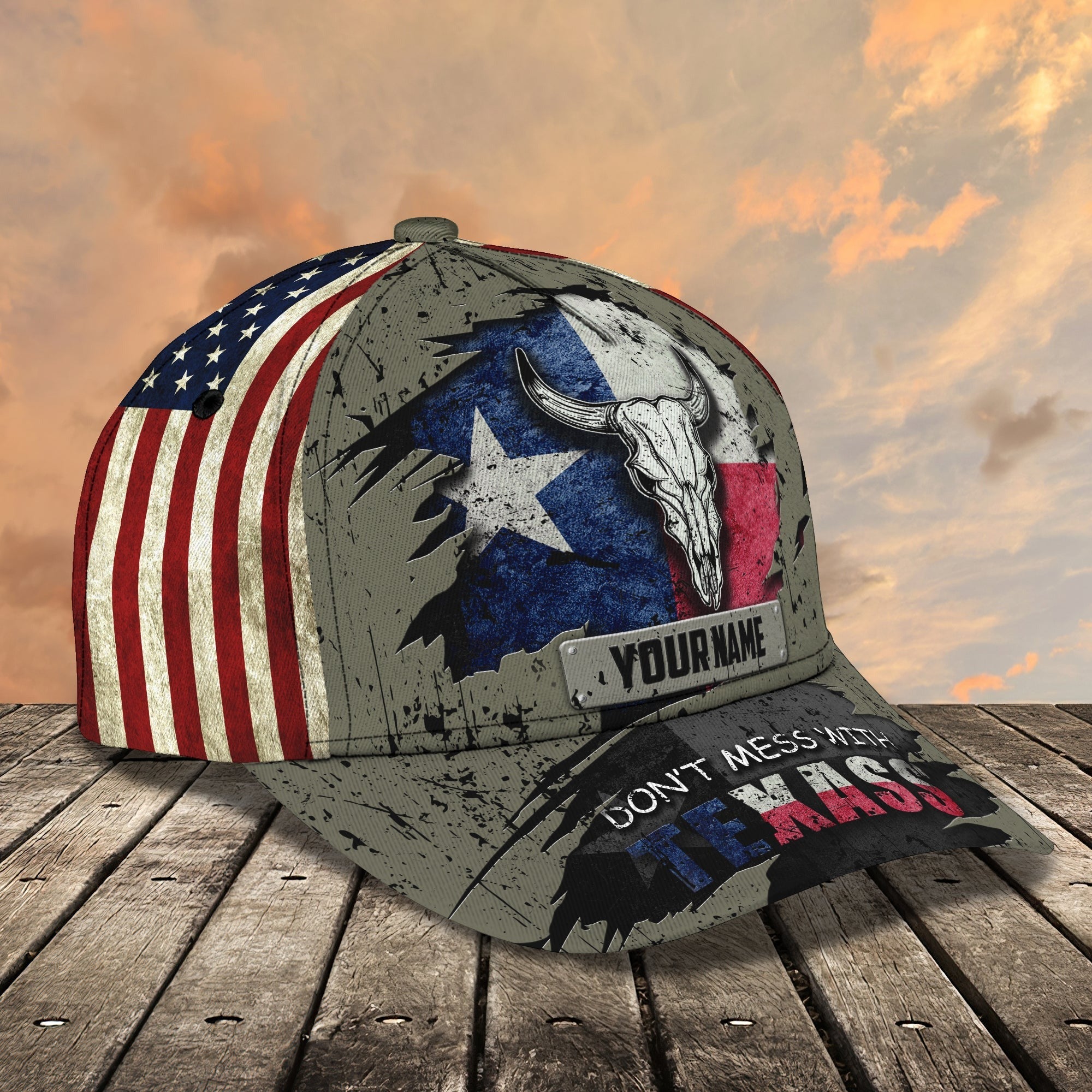Personalized 3D Classic Cap Dont Mess With Texas/ Texas 3D Baseball Cap/ Texas Cap Hats