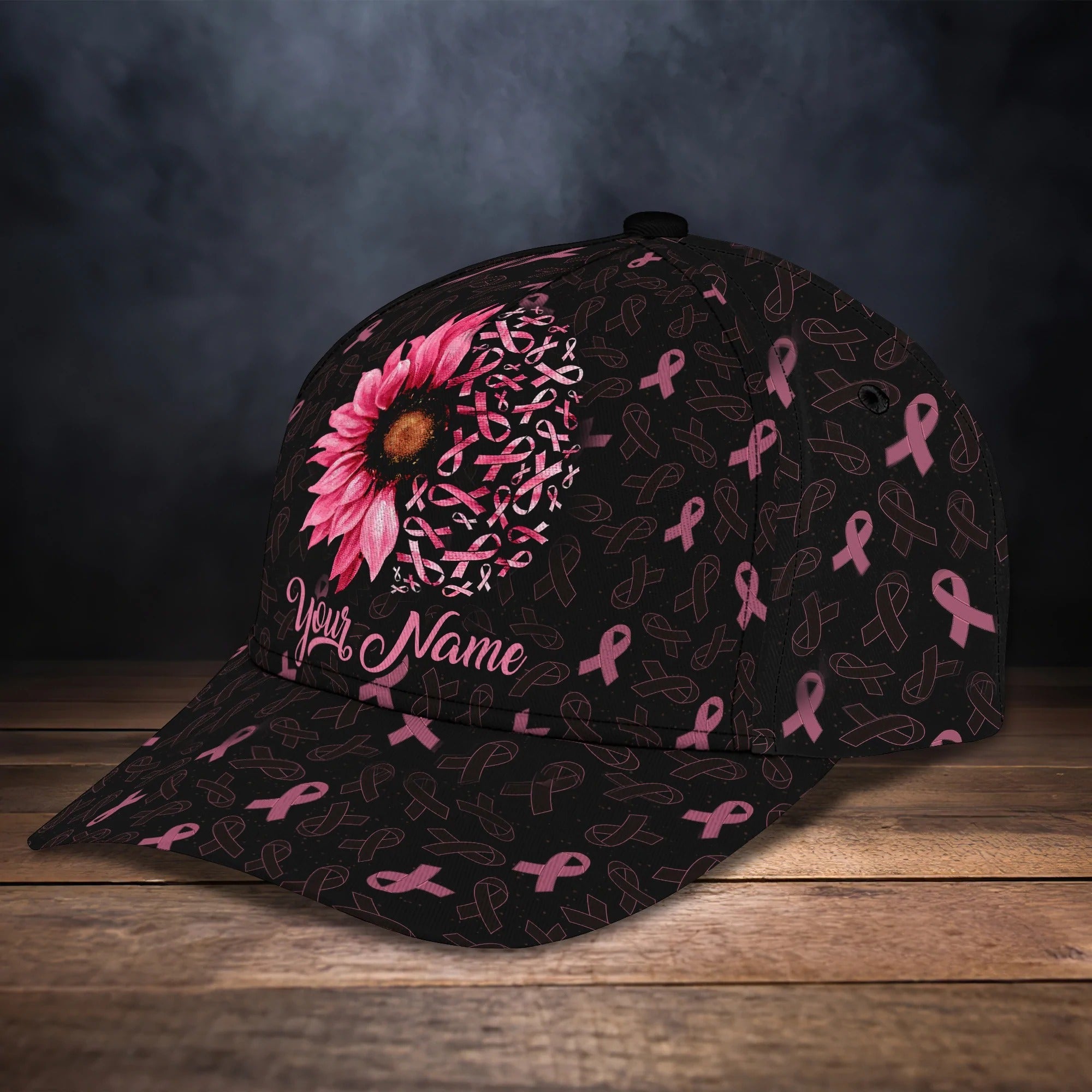 Custom 3D All Over Print Breast Cancer Awareness Classic Cap Hat/ Gifts For A Breast Cancer Survivor