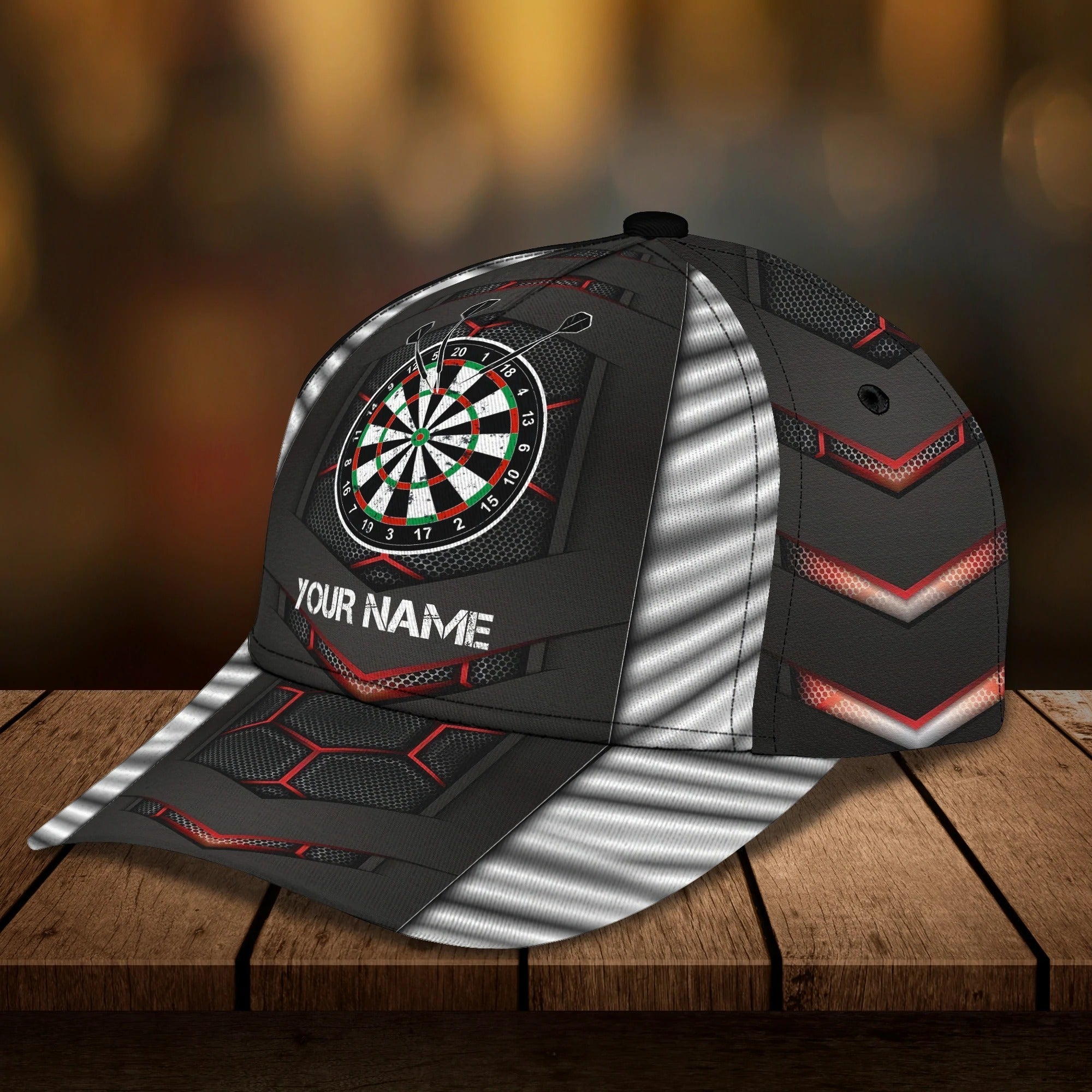 Customized With Name 3D Dart Caps/ Dart Lover Gifts/ Dart Hat Dart Cap For Dart Players