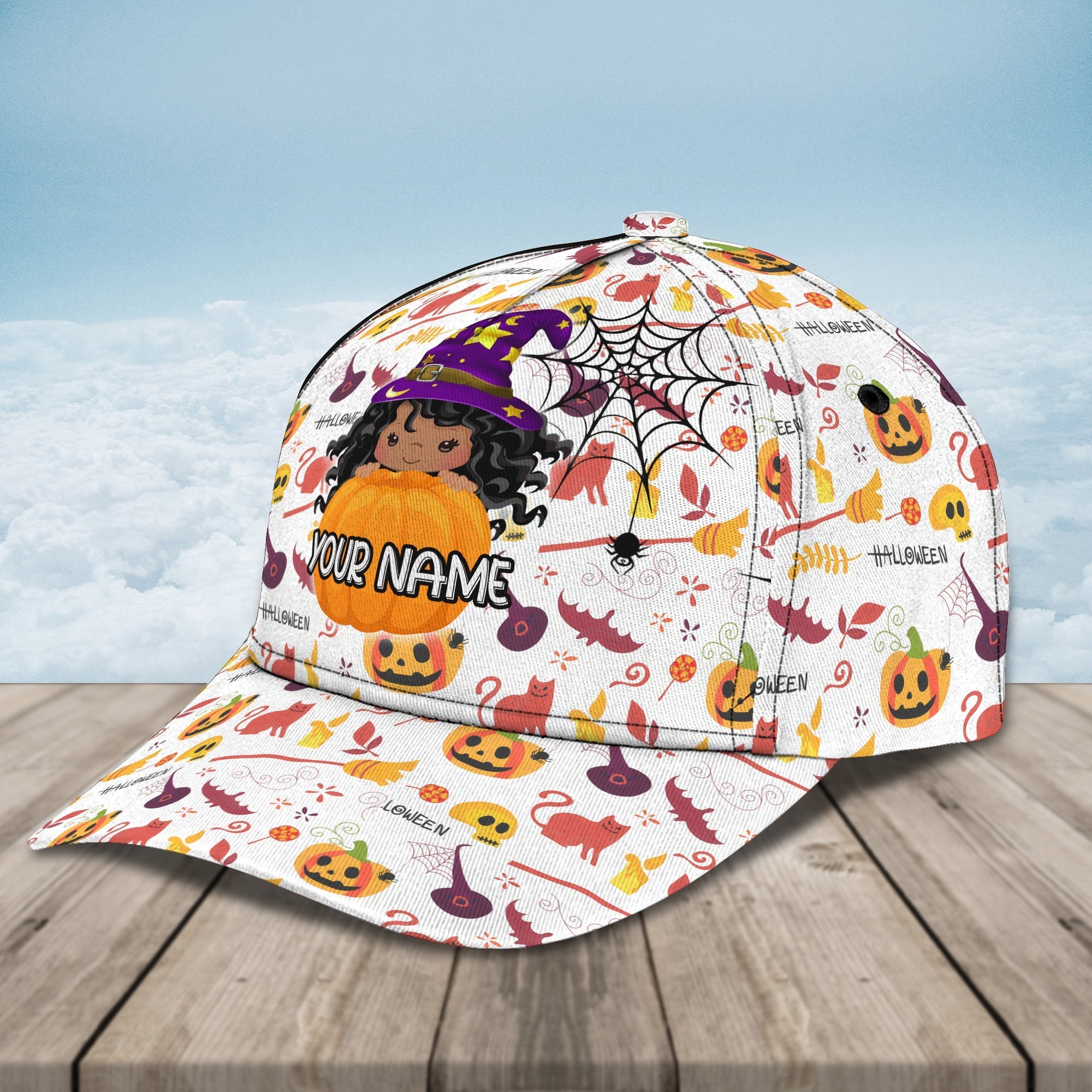 Halloween Crewnecks Hats/ Custom Name Baseball Cap Halloween Gifts For Mimi Mom