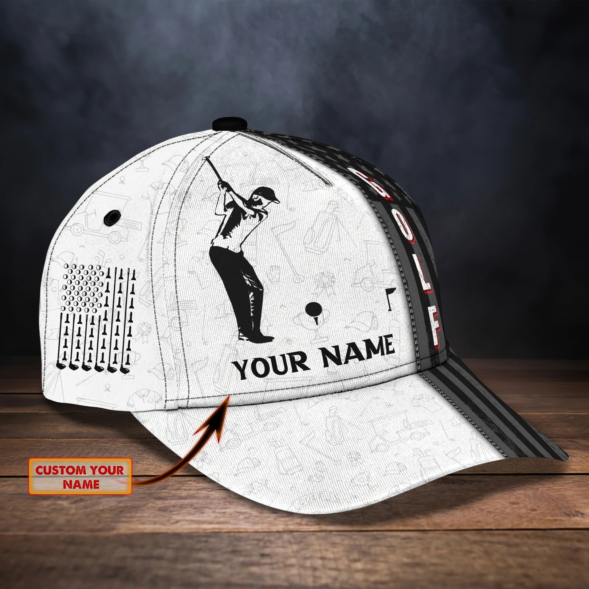 Custom Cap For Golf Lover/ Baseball Cap Hat For Golf Men/ Present To Golfer