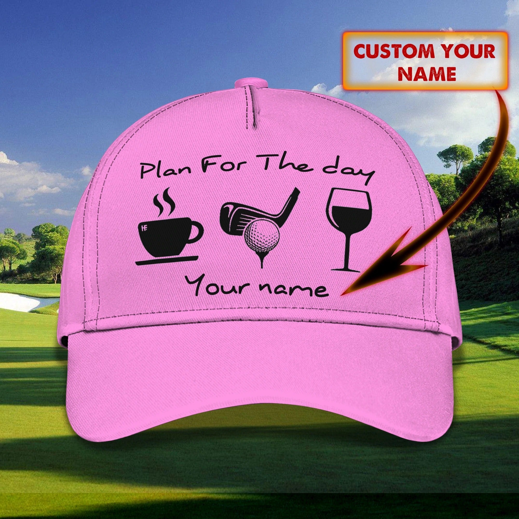 Personalized Baseball Golf Cap For Women/ Golfer Cap For Woman/ Birthday Golfer Gifts/ Woman Golf Cap