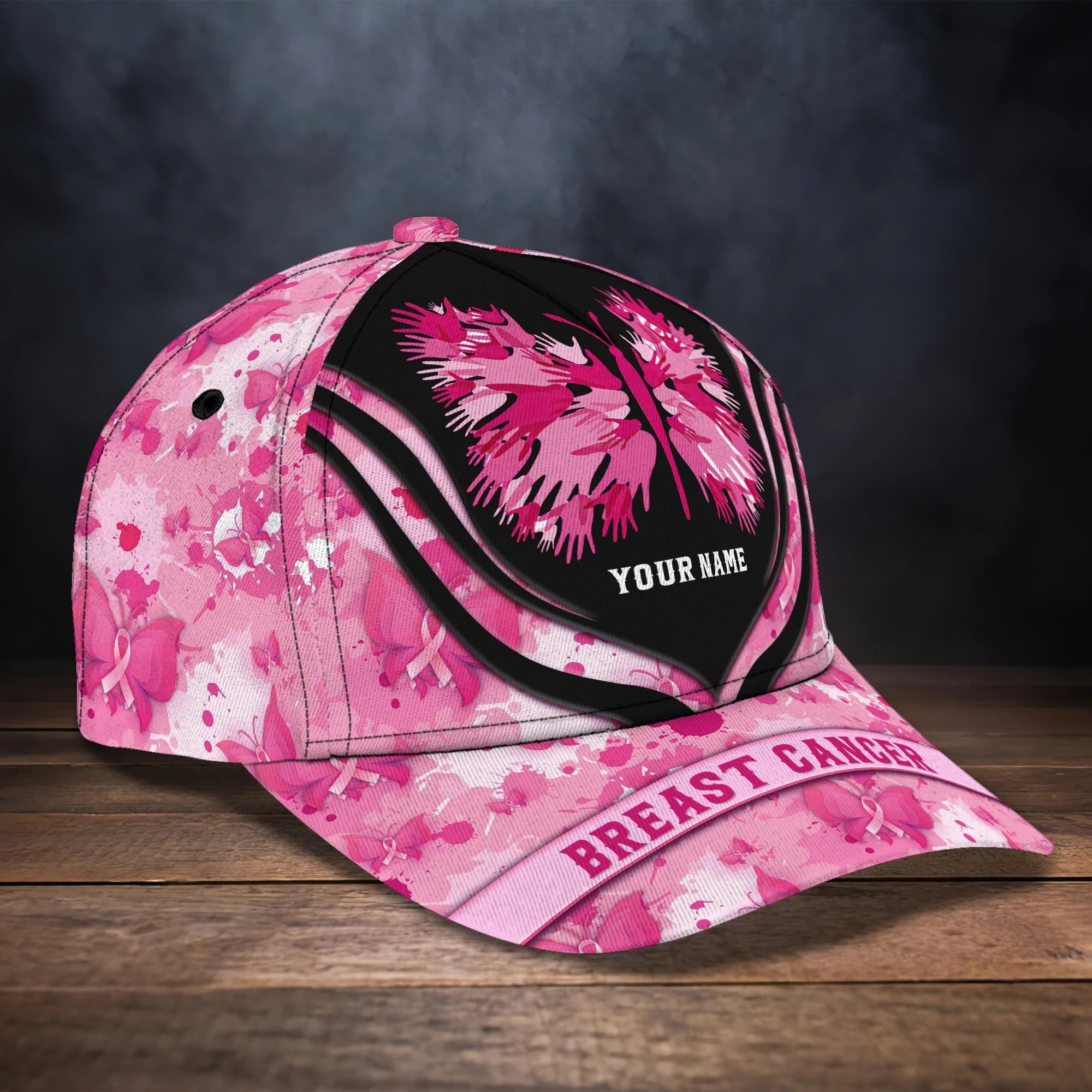 Custom Breast Cancer Pink Cap Hat For Women/ To My Daughter Breast Cancar Survivor Gift