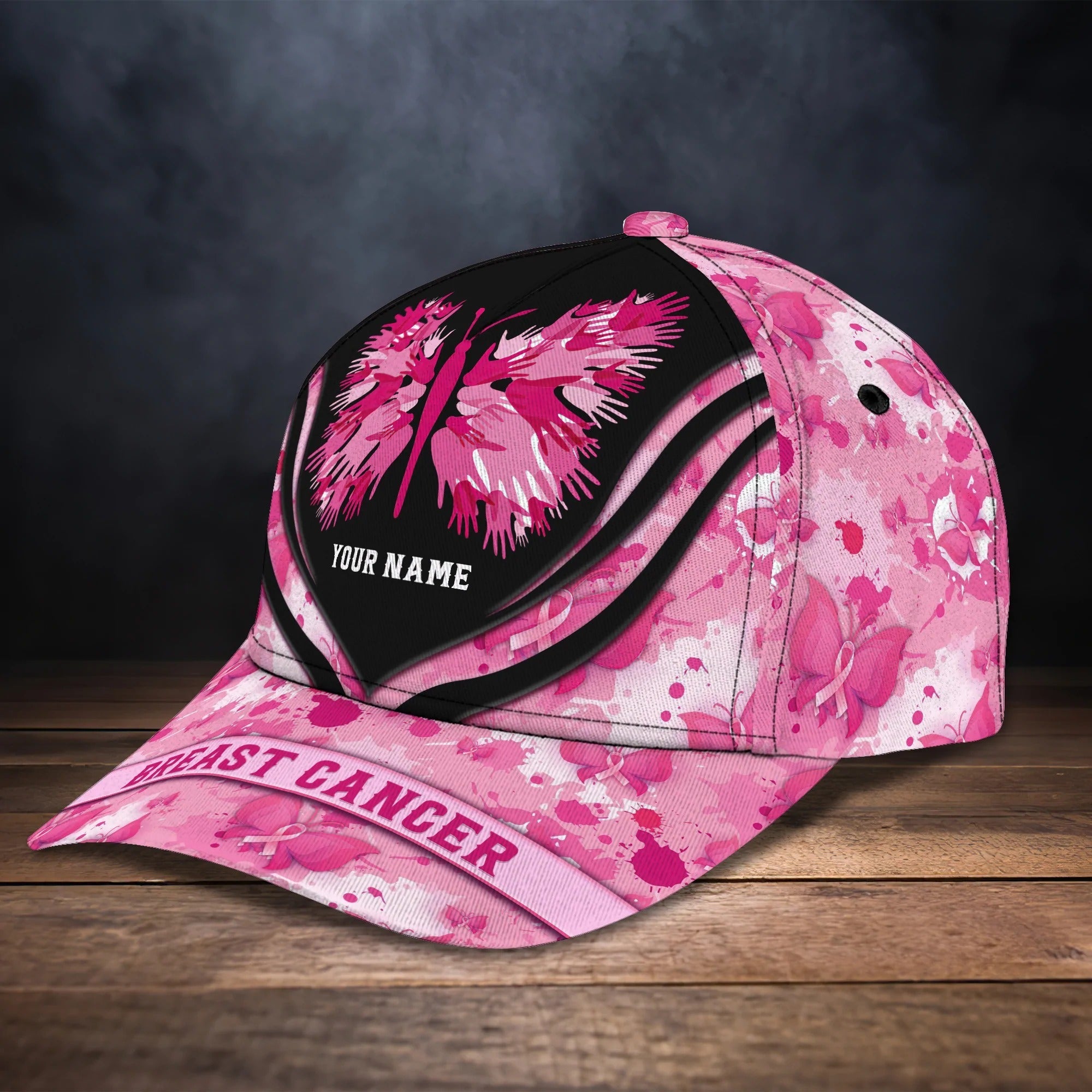 Custom Breast Cancer Pink Cap Hat For Women/ To My Daughter Breast Cancar Survivor Gift