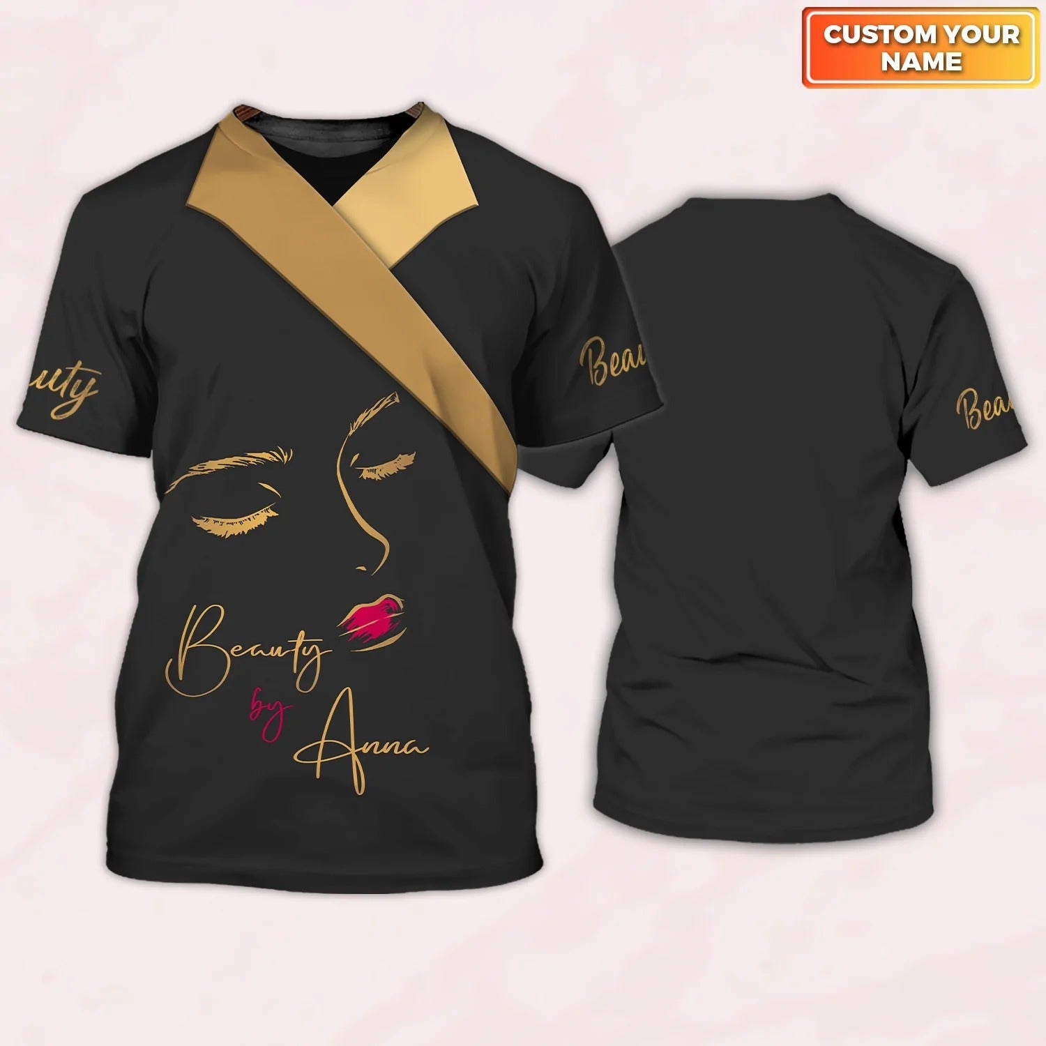 Custom Name Beauty Tshirt/ Beauty Make Up Shirt For Women/ Beauty Technician Gifts