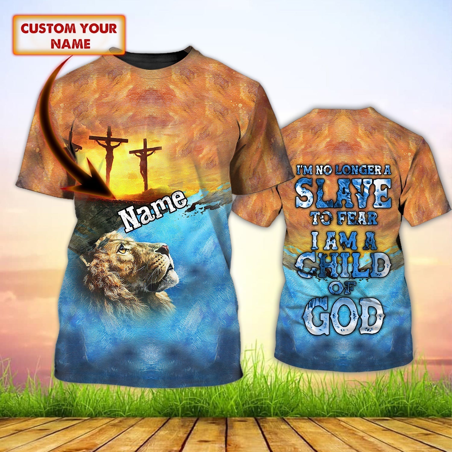 Custom Name Child Of God T Shirt Jesus Lion T Shirt Gift For Christian Jesus Shirt Coolspod