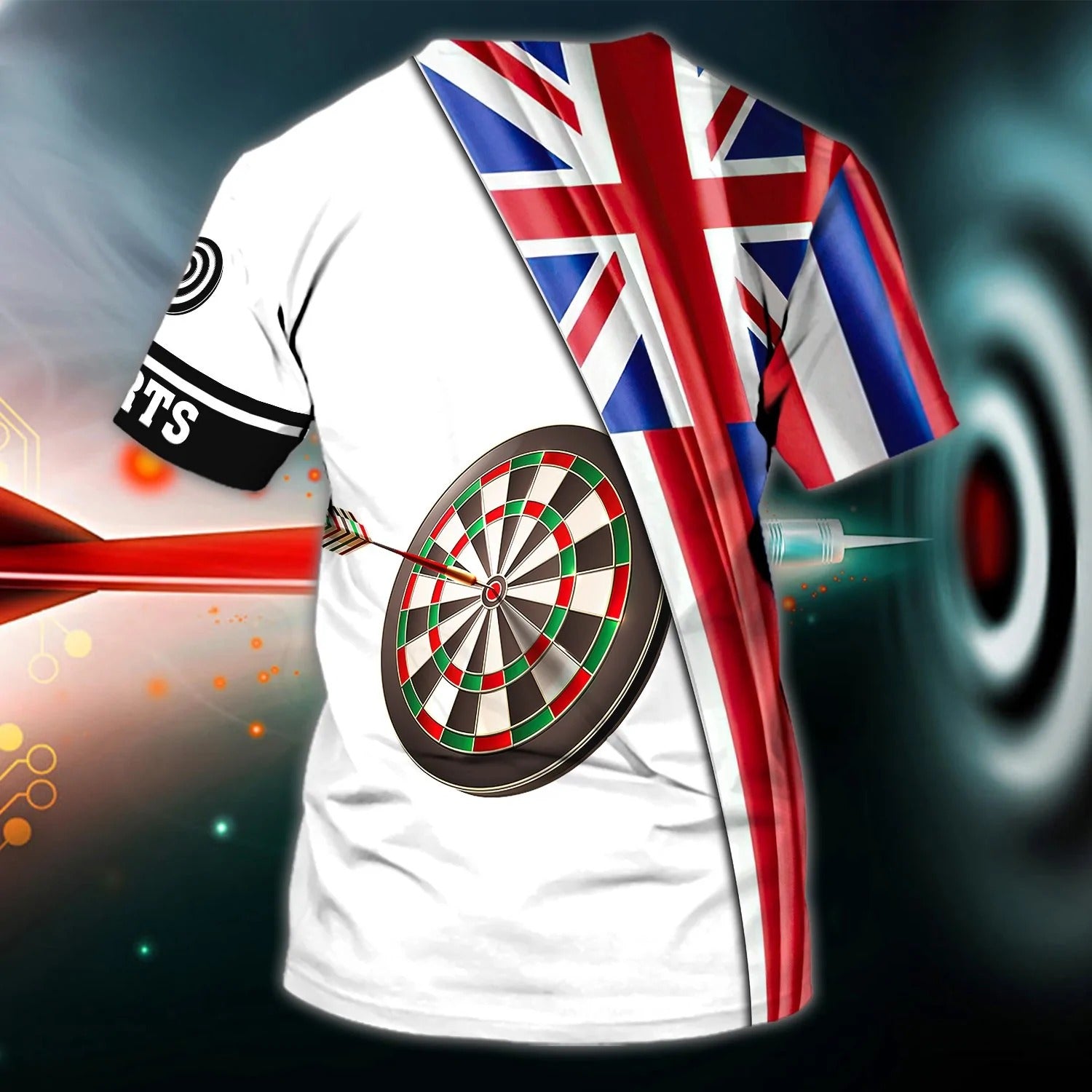 Customized 3D UK Dart Shirt Dart Player Team Uniform UK