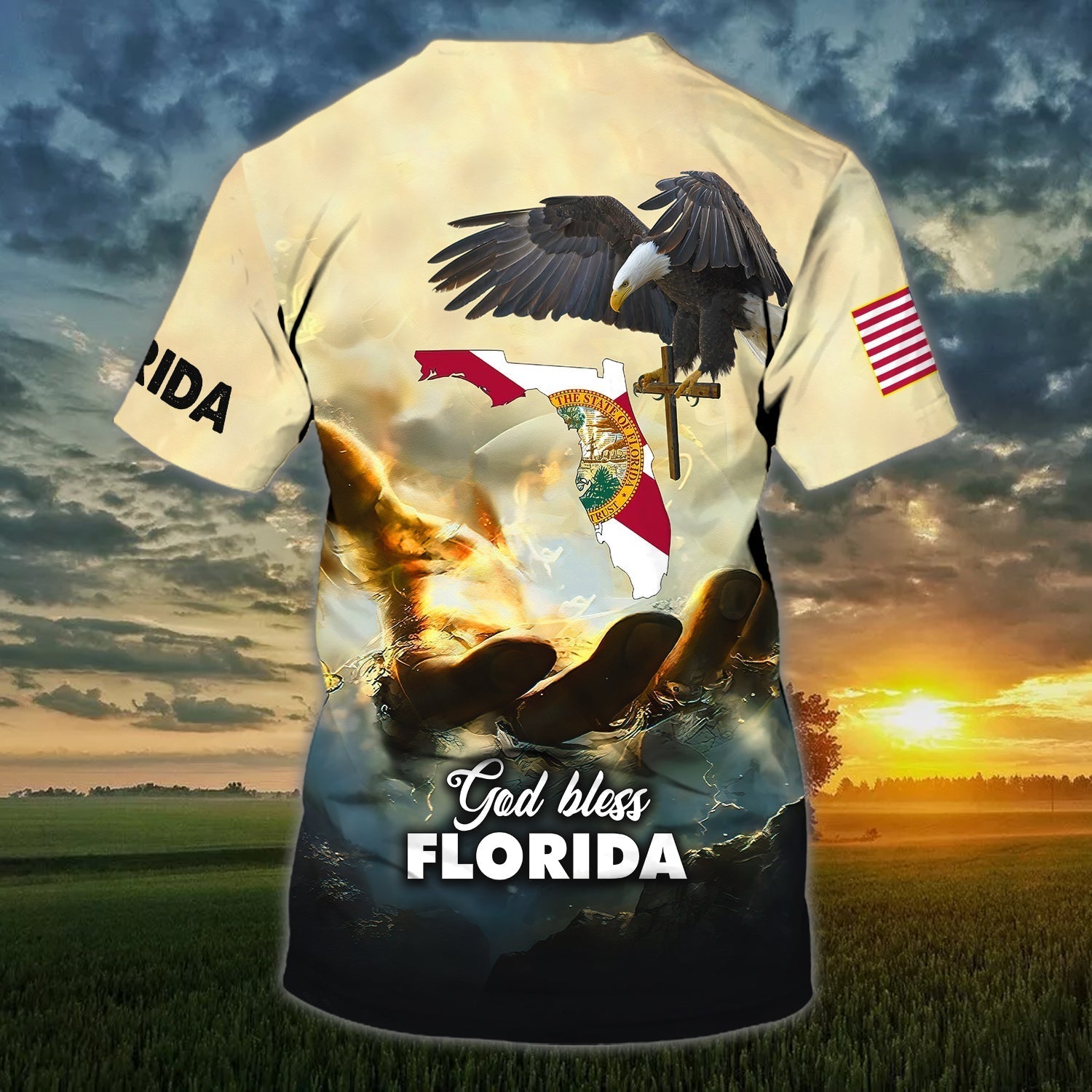 Custom God Bless Florida T Shirt Florida T Shirt Gift For Christian Florida Shirt