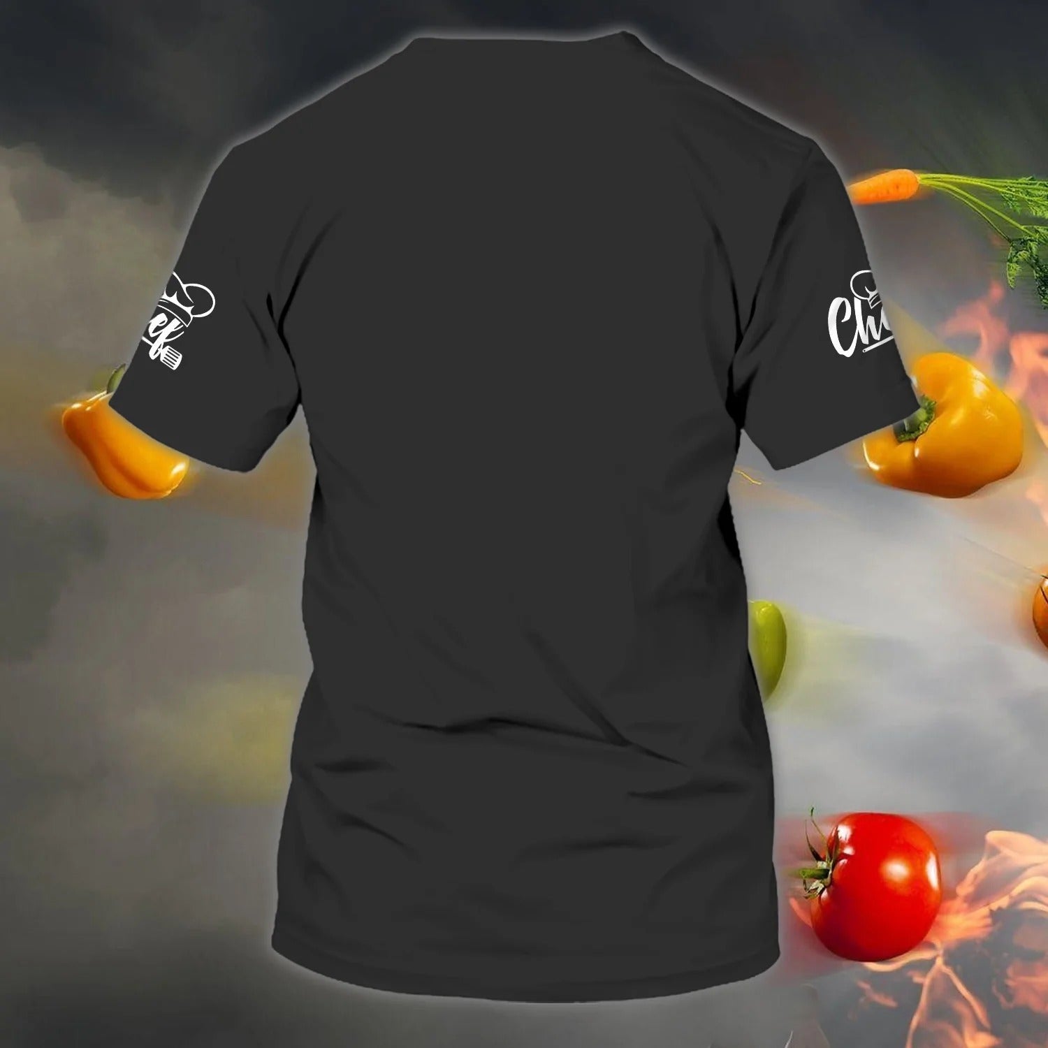 Custom With Name Black Chef Shirt/ Tshirt For A Chef/ Master Chef Gifts